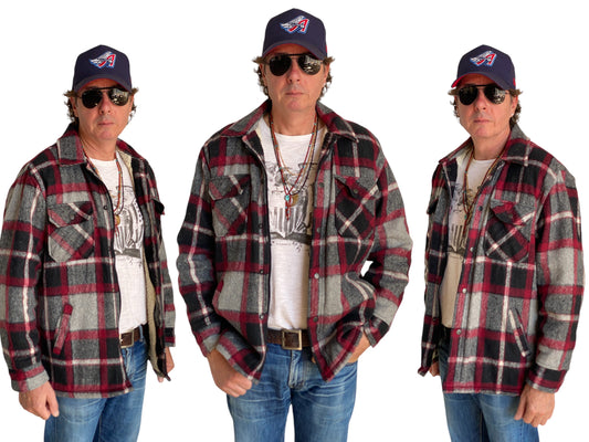 Large. Heavy plaid zipper jacket made by Northern Summit - USA Vintage Bcn