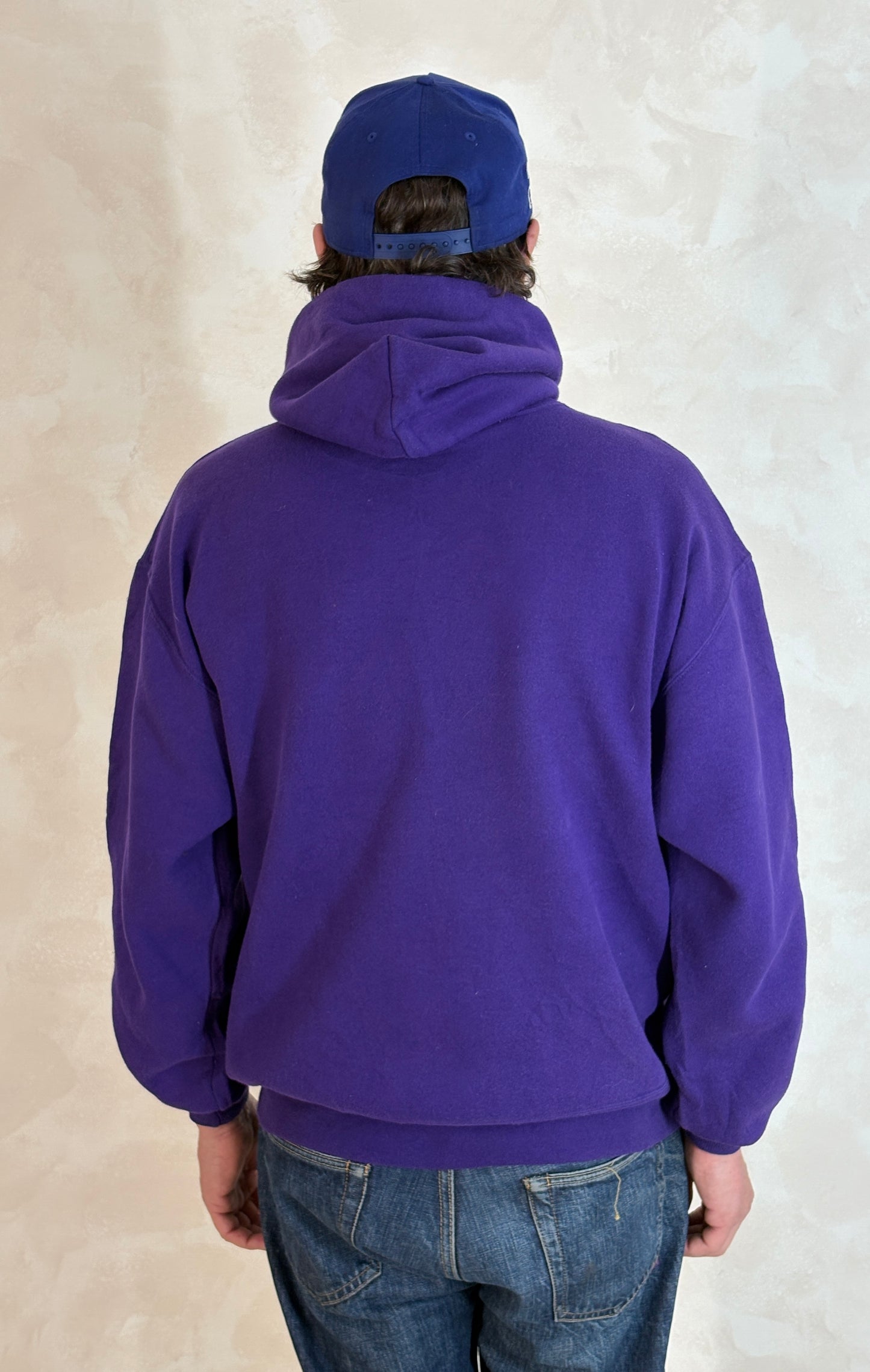Size L Hooded Russell Made In USA - USA Vintage Bcn