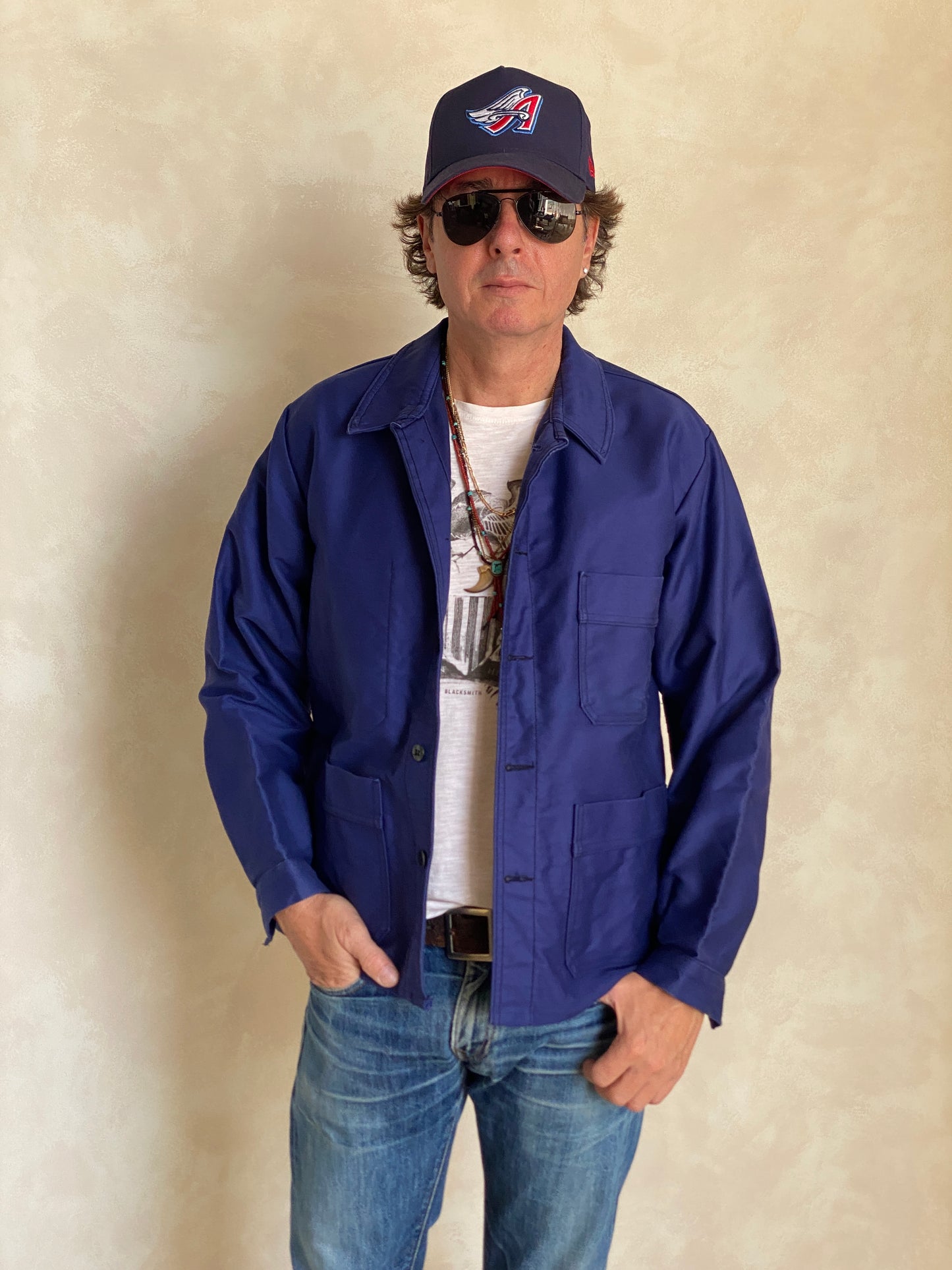Size 44UE. Vintage French Moleskin jacket. - USA Vintage Bcn