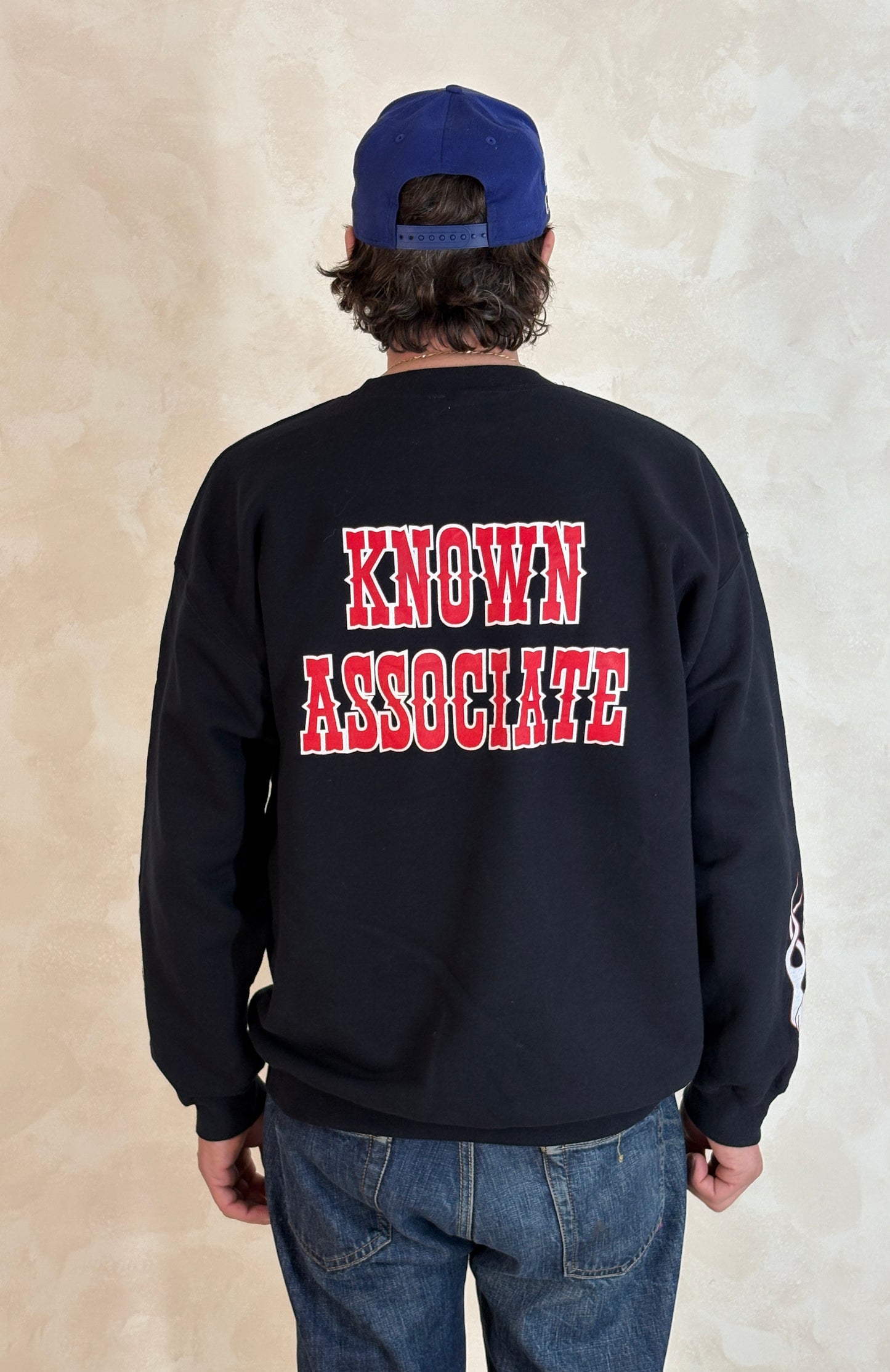 Size L Crew Sweat Support Fayetteville - USA Vintage Bcn