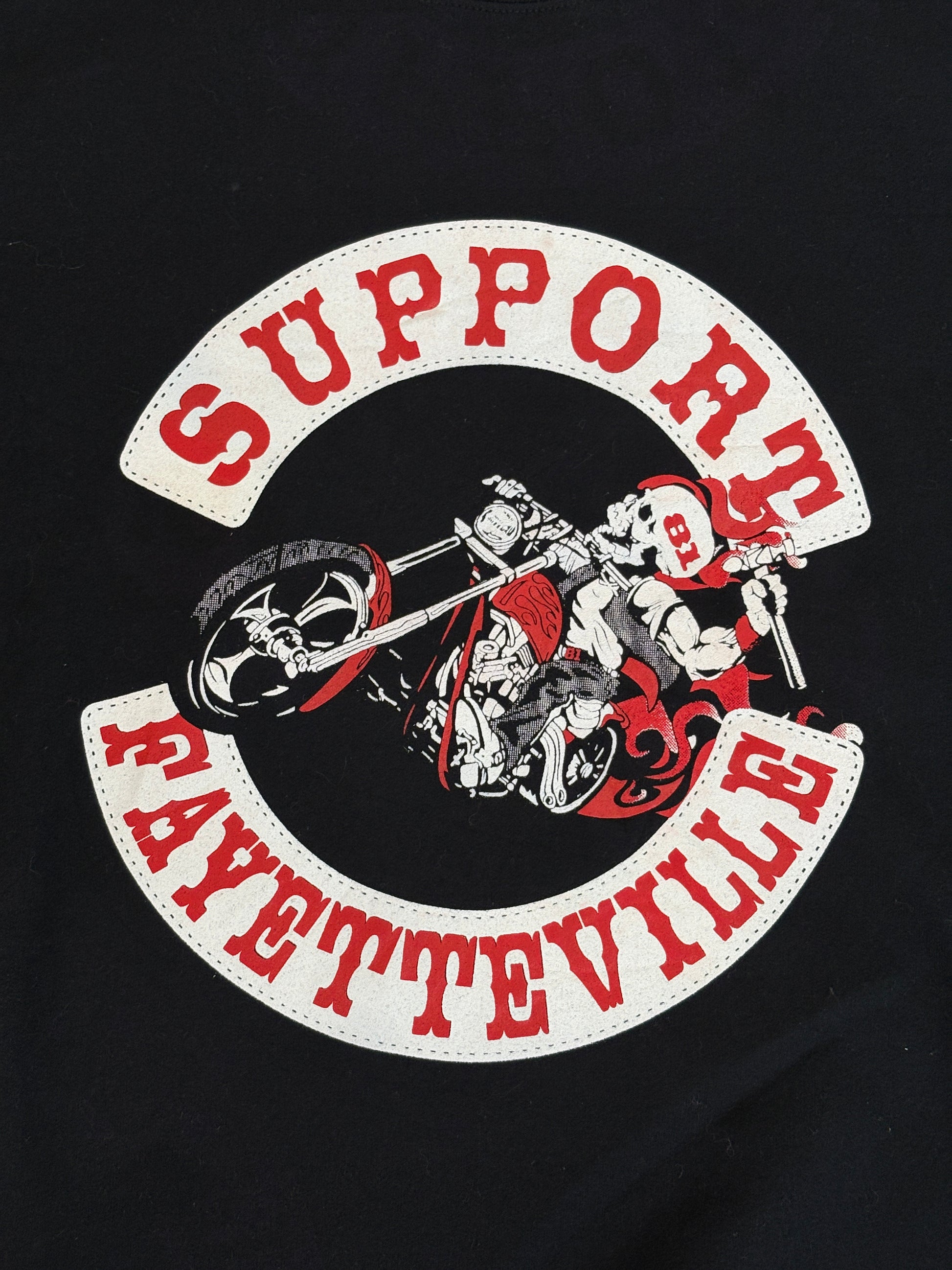 Size L Crew Sweat Support Fayetteville - USA Vintage Bcn