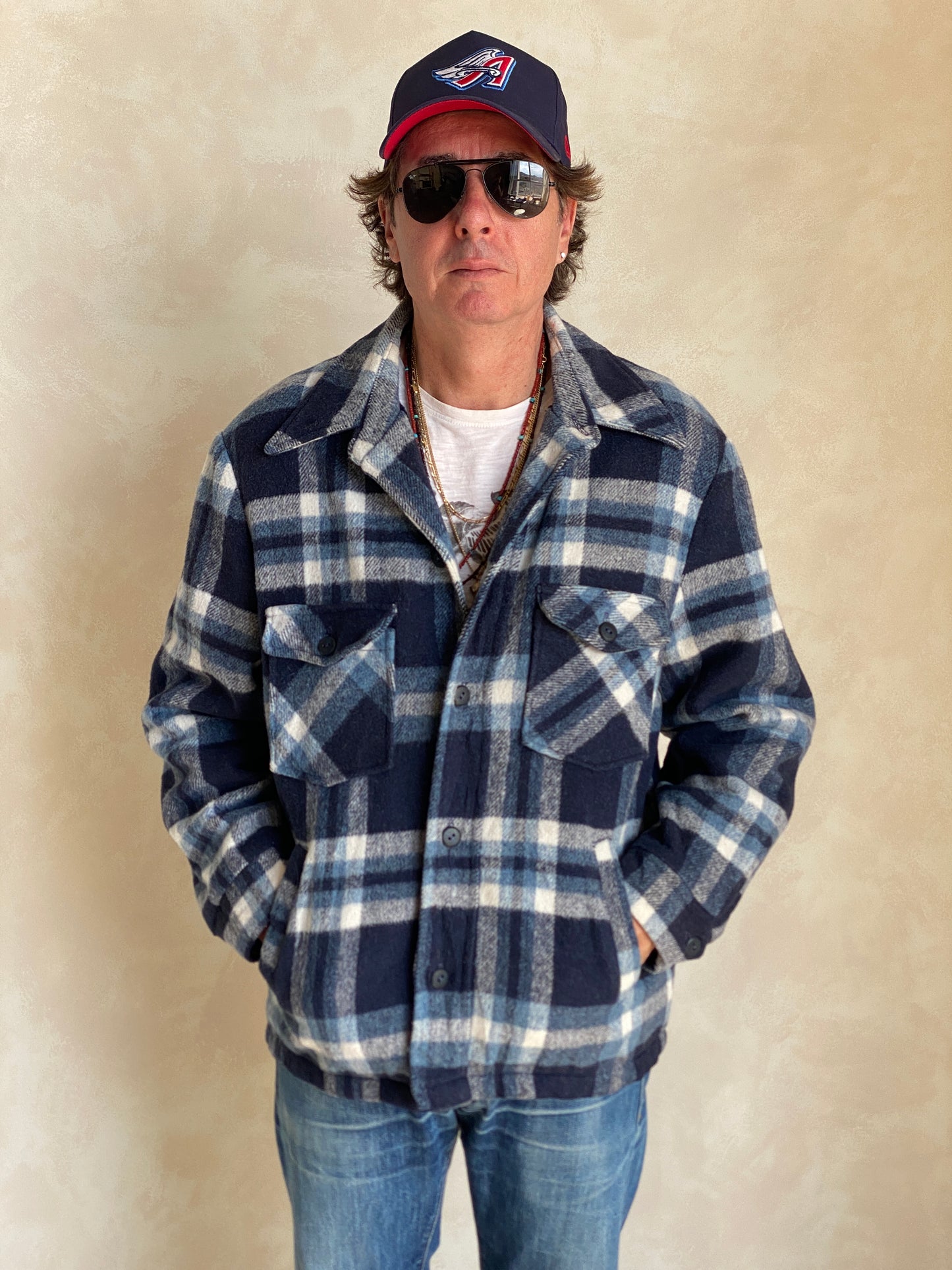 Med. 44US/54EU Vintage plaid jacket made by Sears - USA Vintage Bcn
