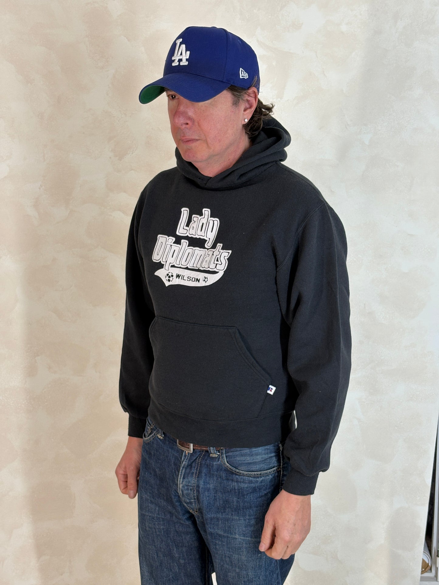 Size S Hooded Soccer Made By Russell - USA Vintage Bcn