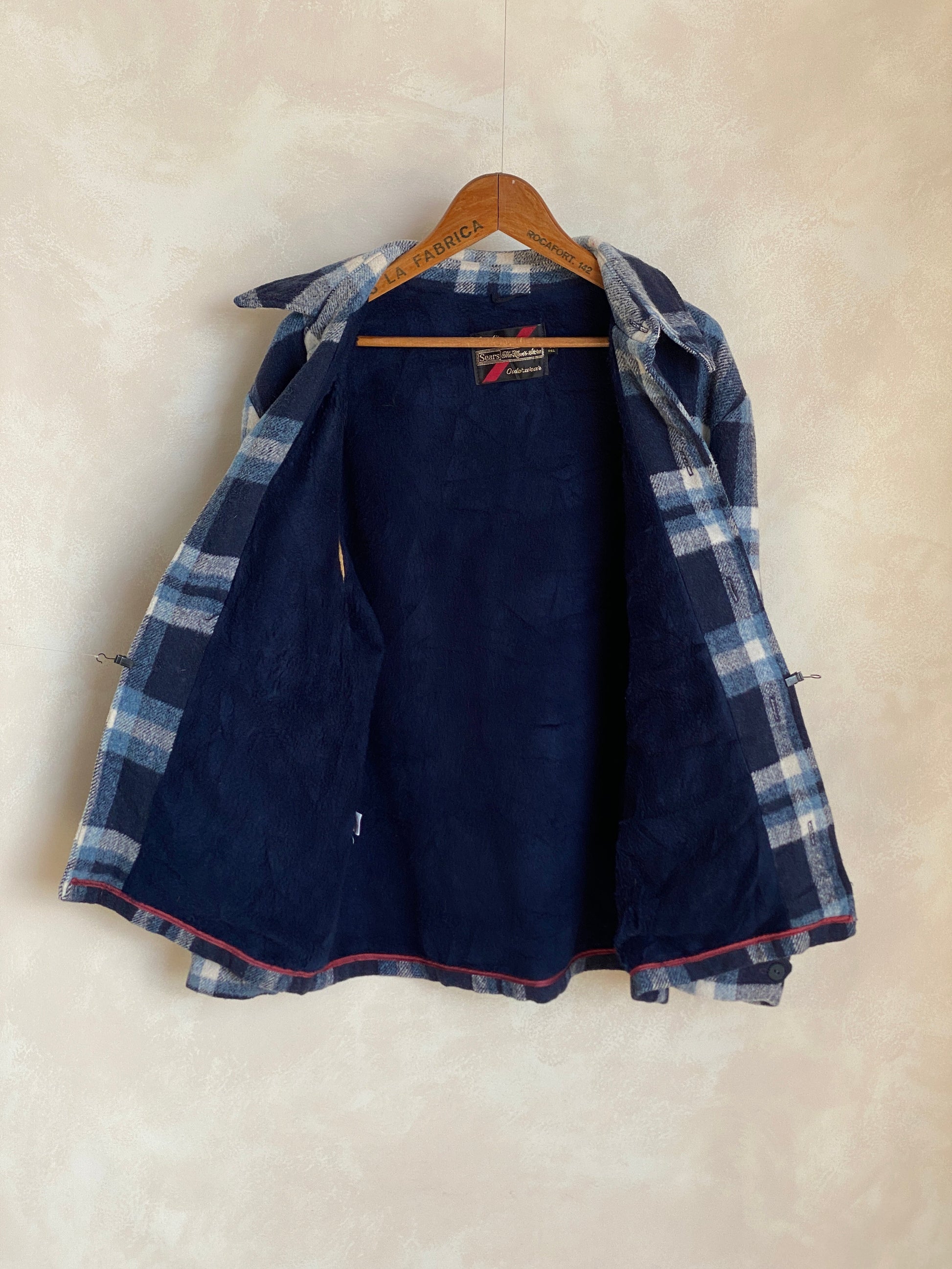 Med. 44US/54EU Vintage plaid jacket made by Sears - USA Vintage Bcn