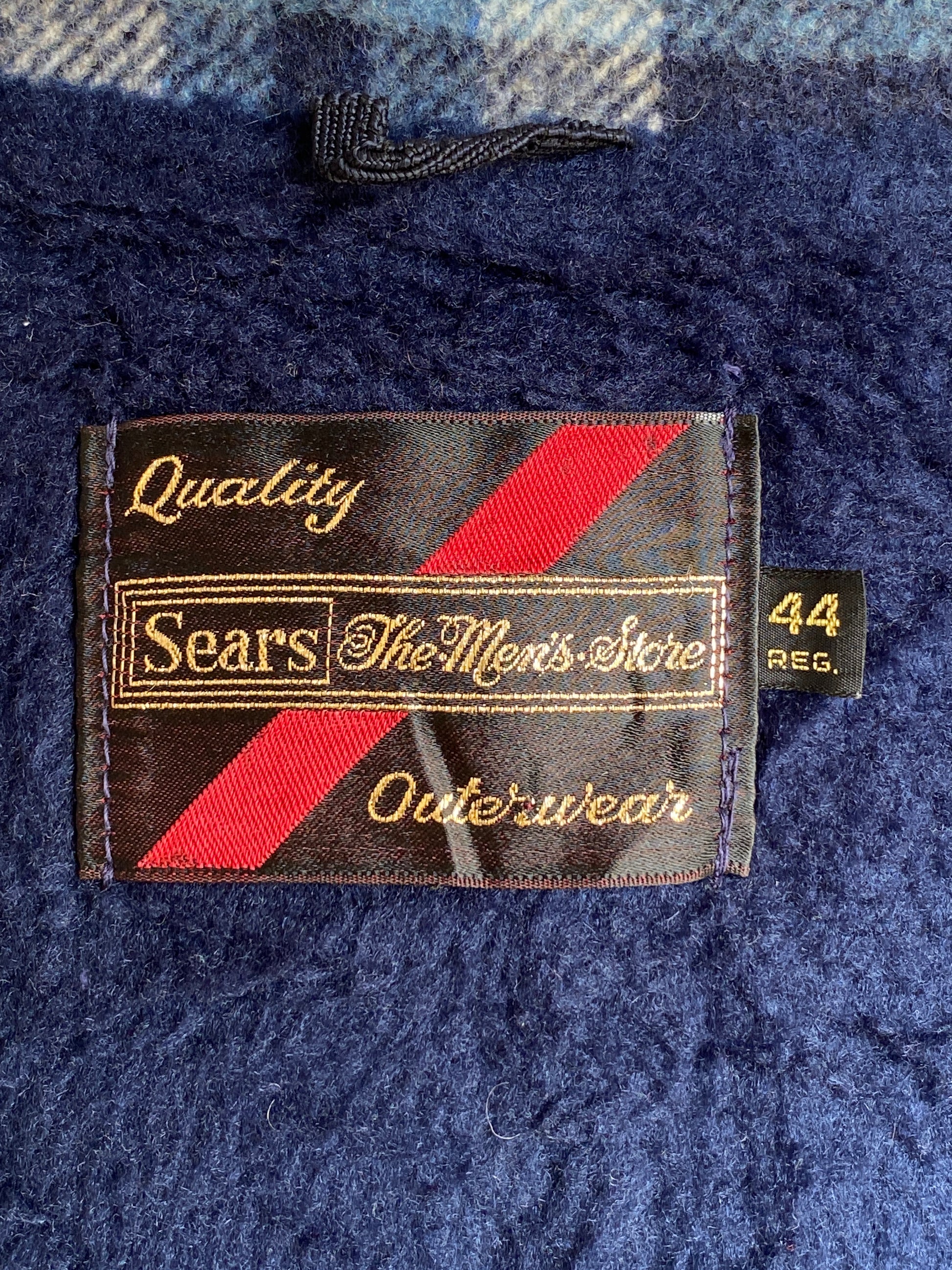 Med. 44US/54EU Vintage plaid jacket made by Sears - USA Vintage Bcn