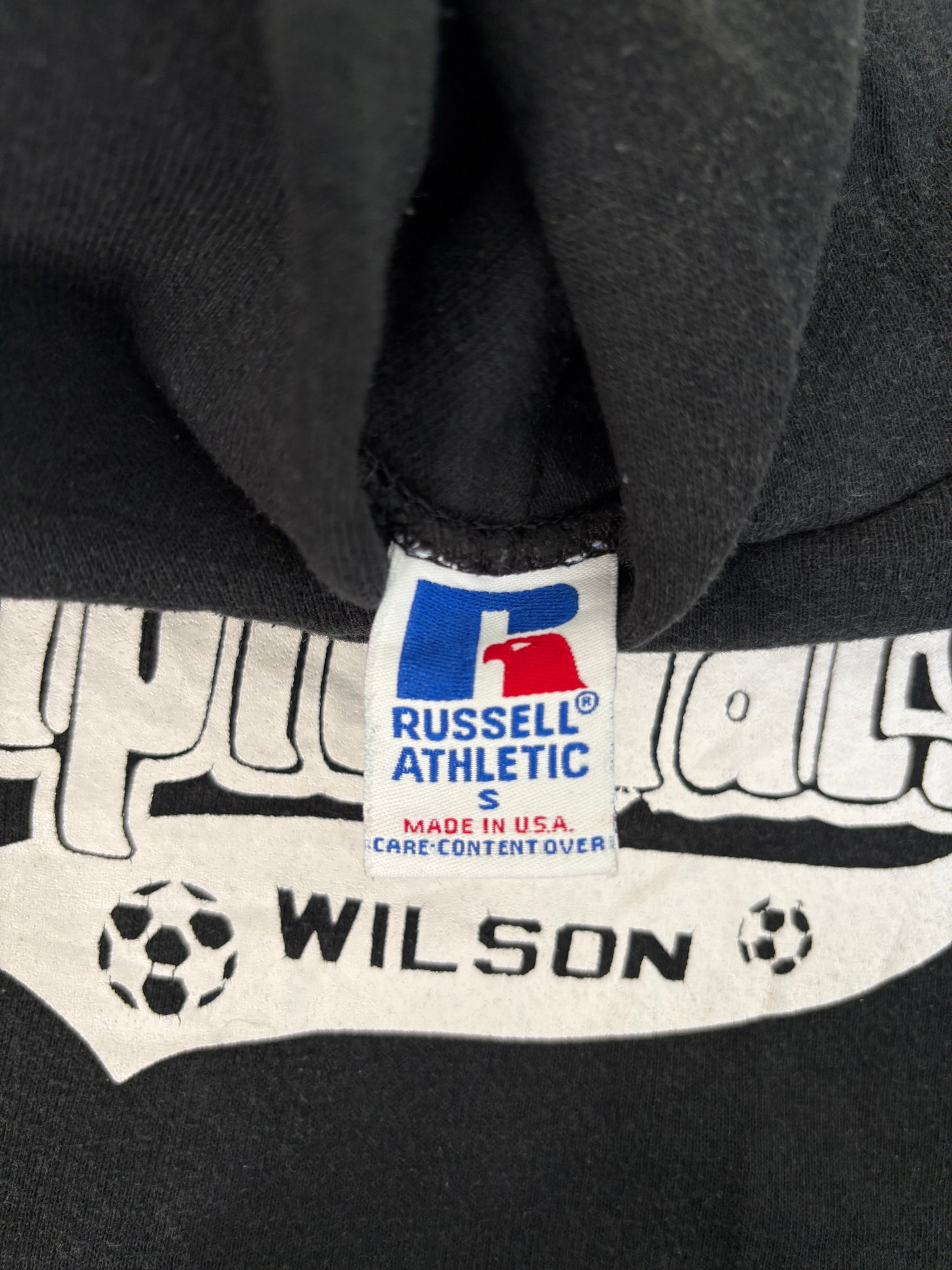 Size S Hooded Soccer Made By Russell - USA Vintage Bcn