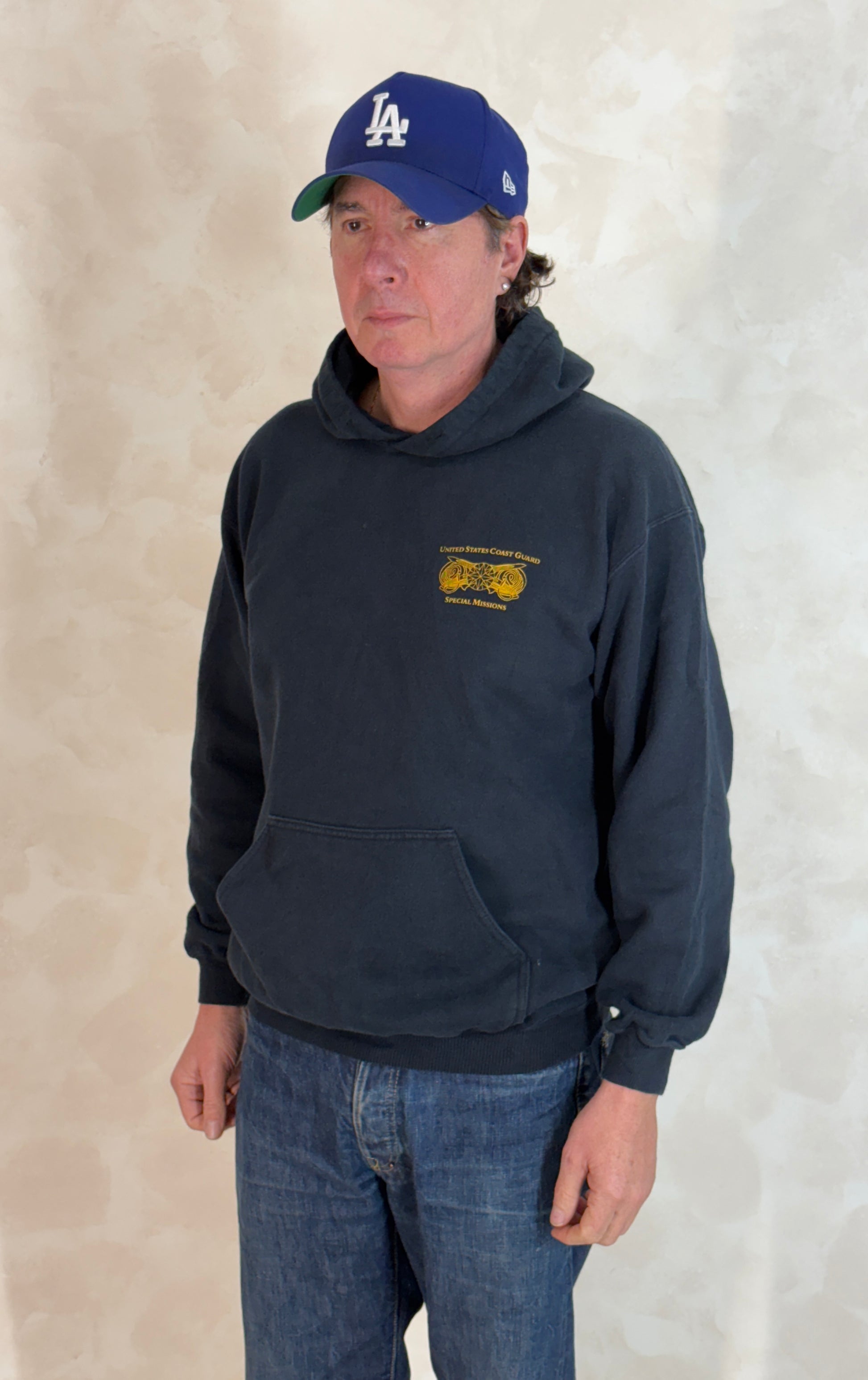 Size M Hooded Sweat United States Coast Guard - USA Vintage Bcn