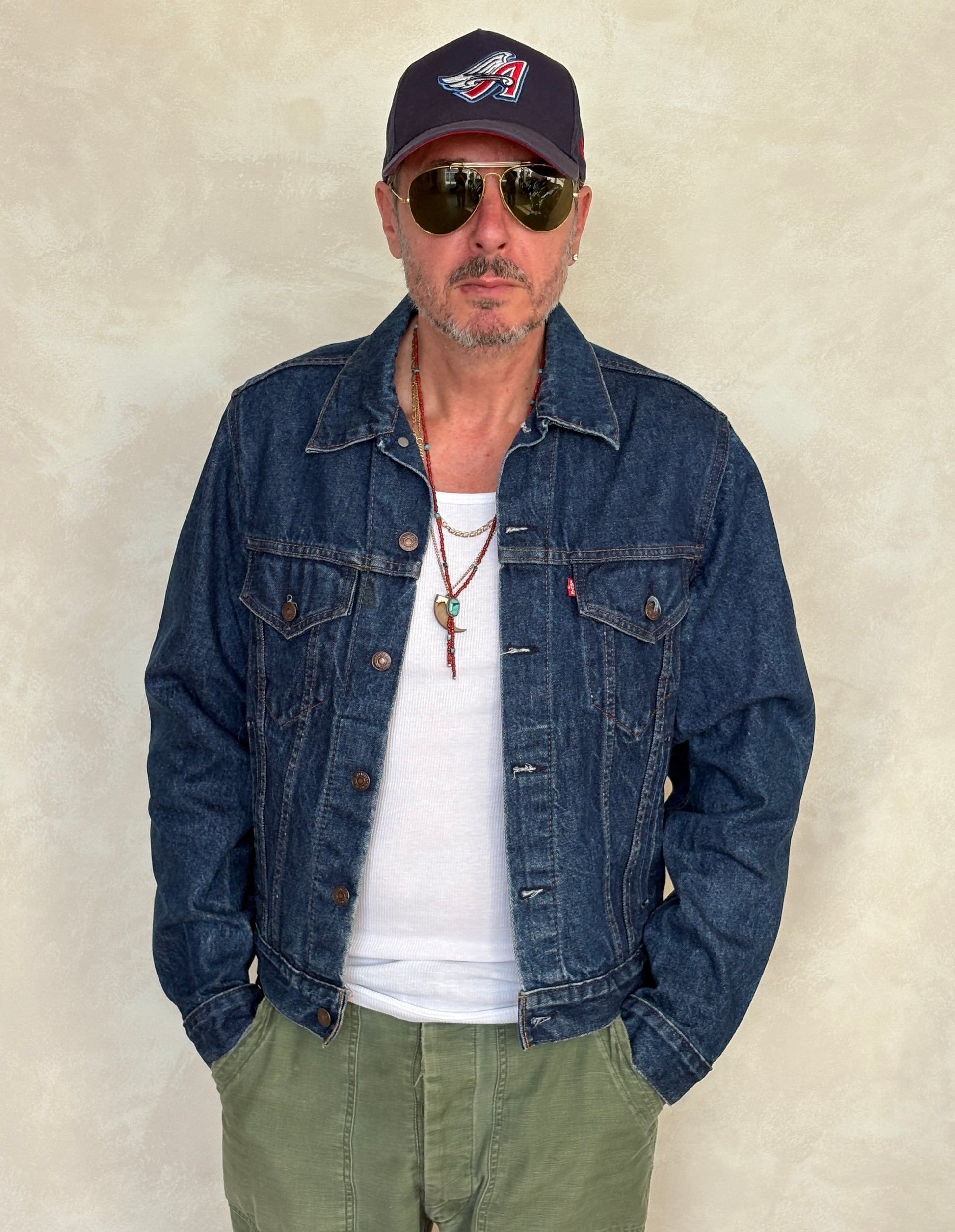 Size 42US / 52EU. Levis 70505 – Vintage 80s Levi’s Denim Jacket – 4 Pockets – Made in USA - USA Vintage Bcn