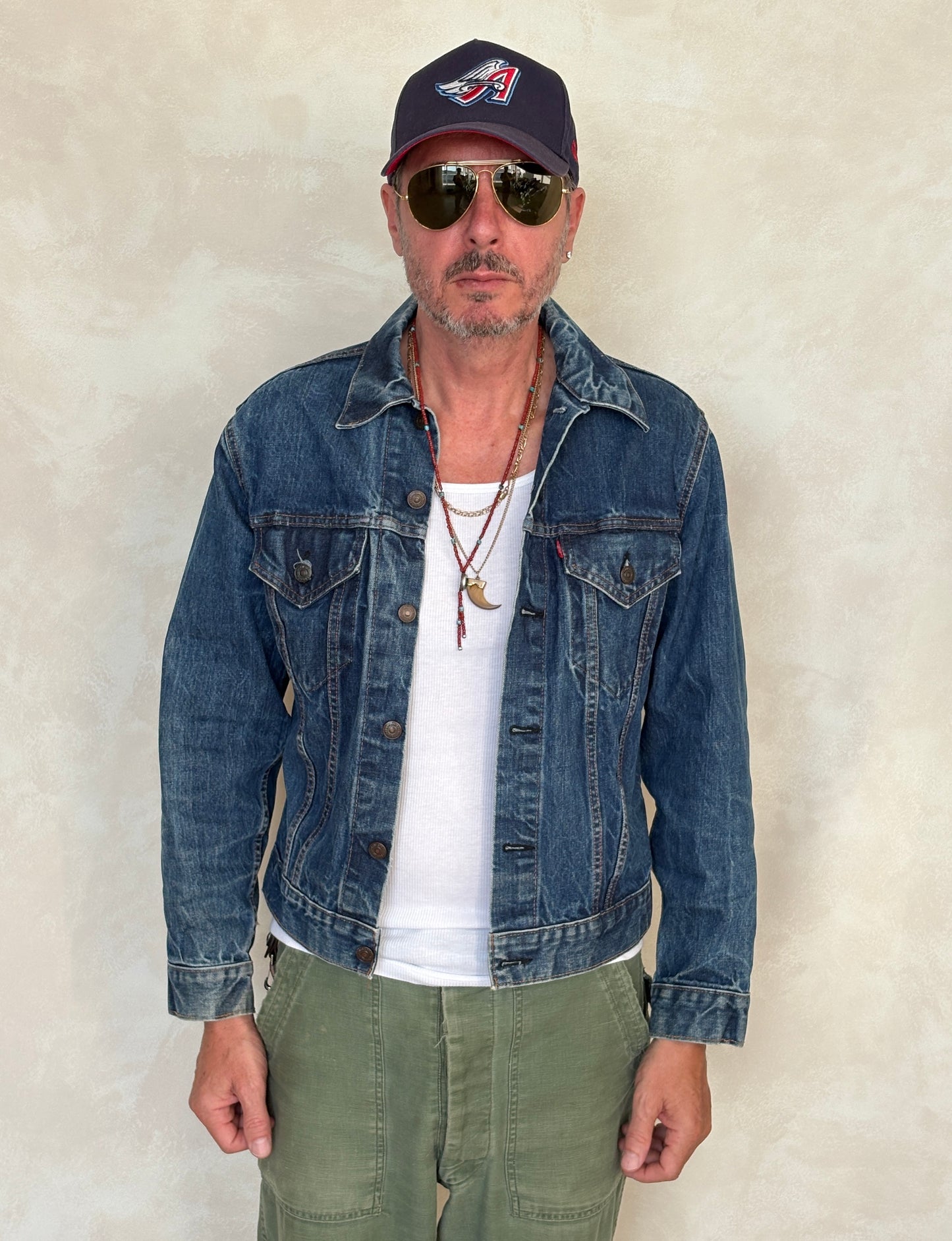 Size 38US / 48EU. Vintage Early 70s 2 pocket Levi’s Denim Jacket 70505 – Single Stitch, Made in USA - USA Vintage Bcn