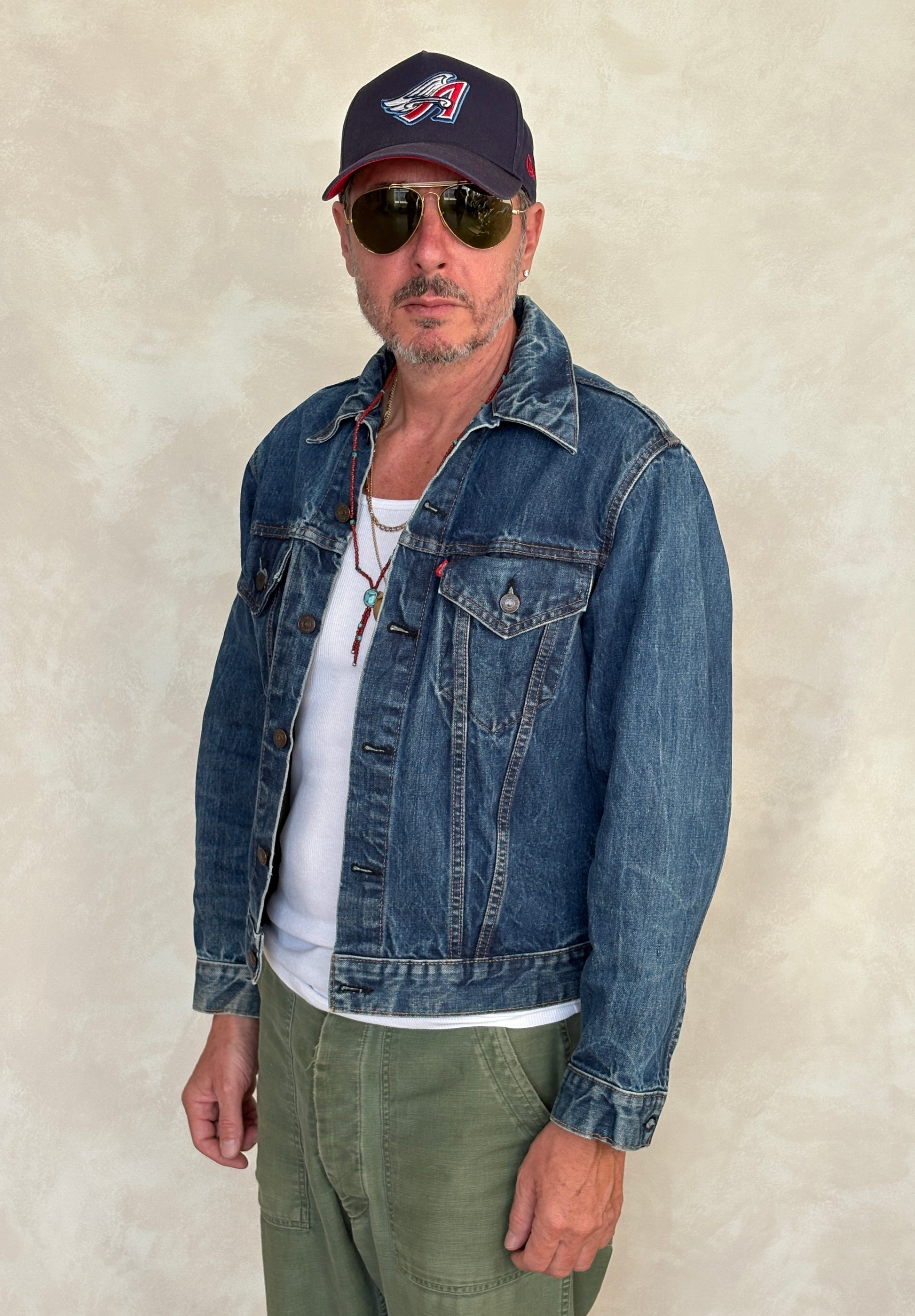 Size 38US / 48EU. Vintage Early 70s 2 pocket Levi’s Denim Jacket 70505 – Single Stitch, Made in USA - USA Vintage Bcn