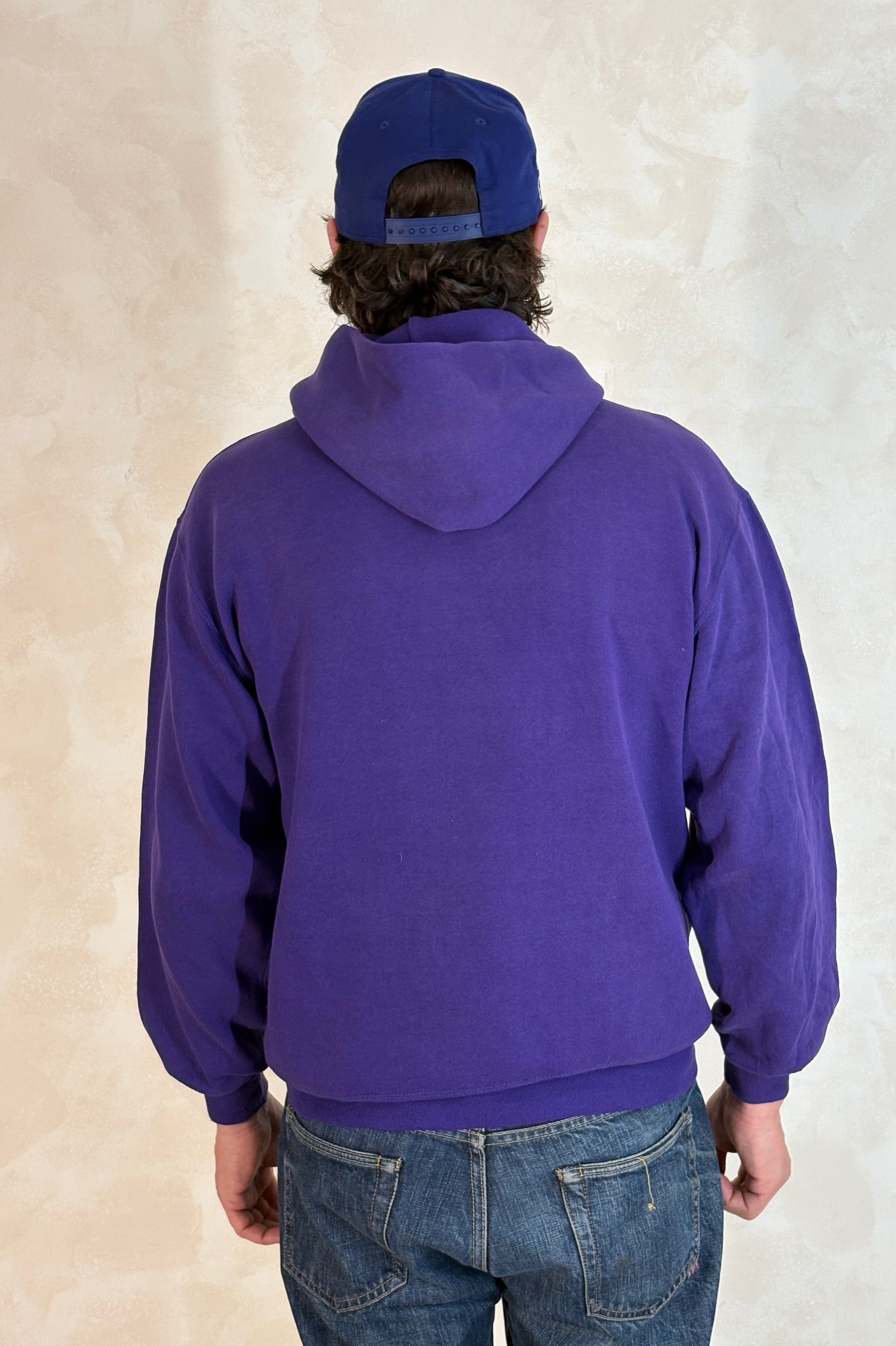 Size L Hooded Swansea Volleyball Made In USA - USA Vintage Bcn