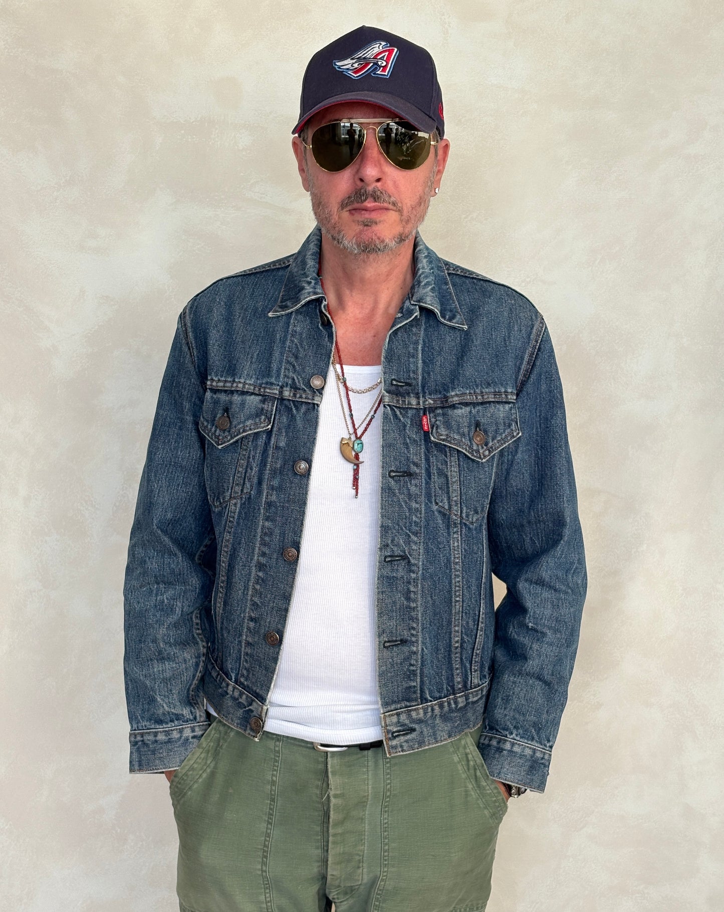 Size 38US / 48EU. Vintage Early 70s 2 pocket Levi’s Denim Jacket 70505 – Single Stitch, Made in USA - USA Vintage Bcn