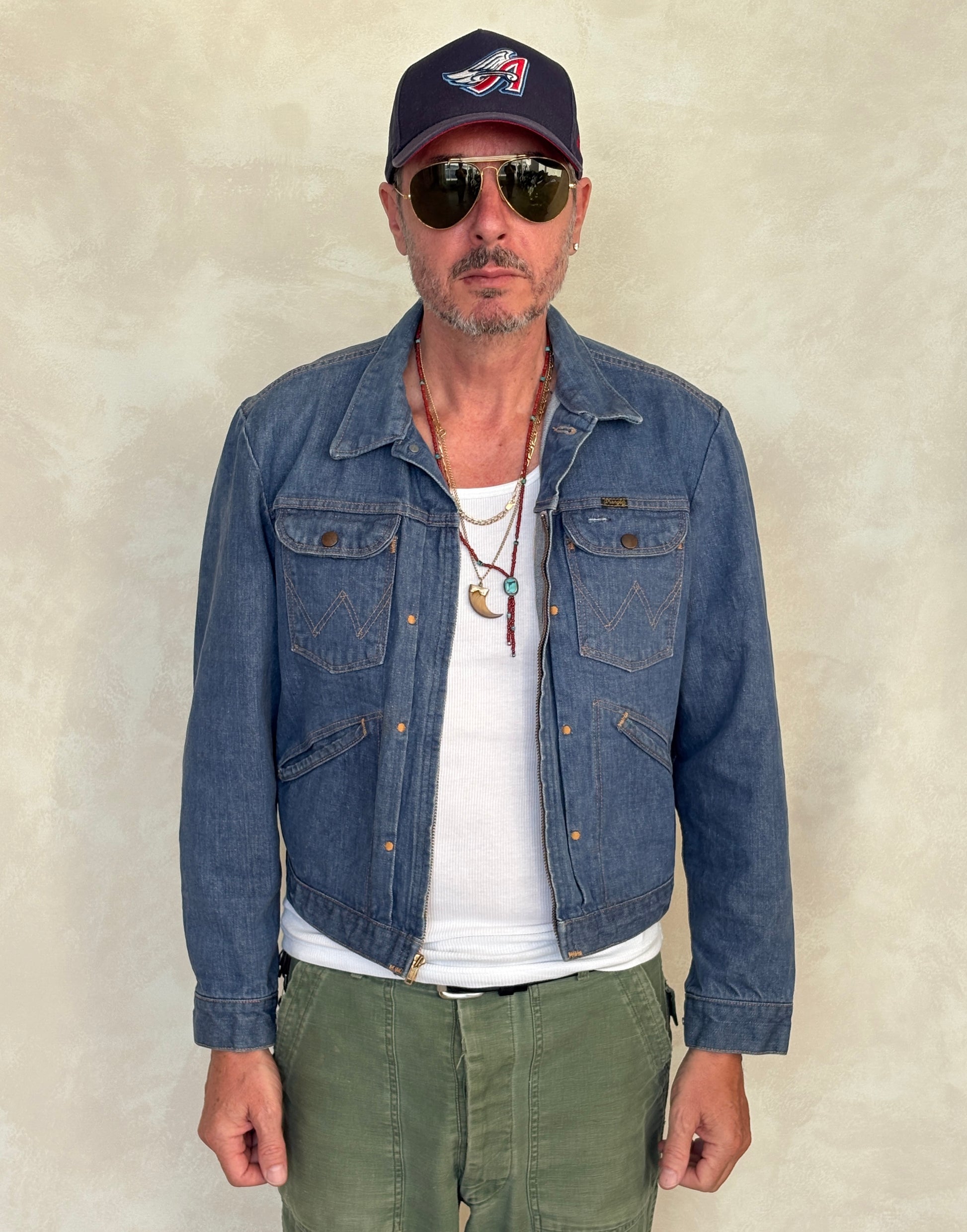 Size 44US / 54EU. Authentic Wrangler jacket – Made in the USA - USA Vintage Bcn
