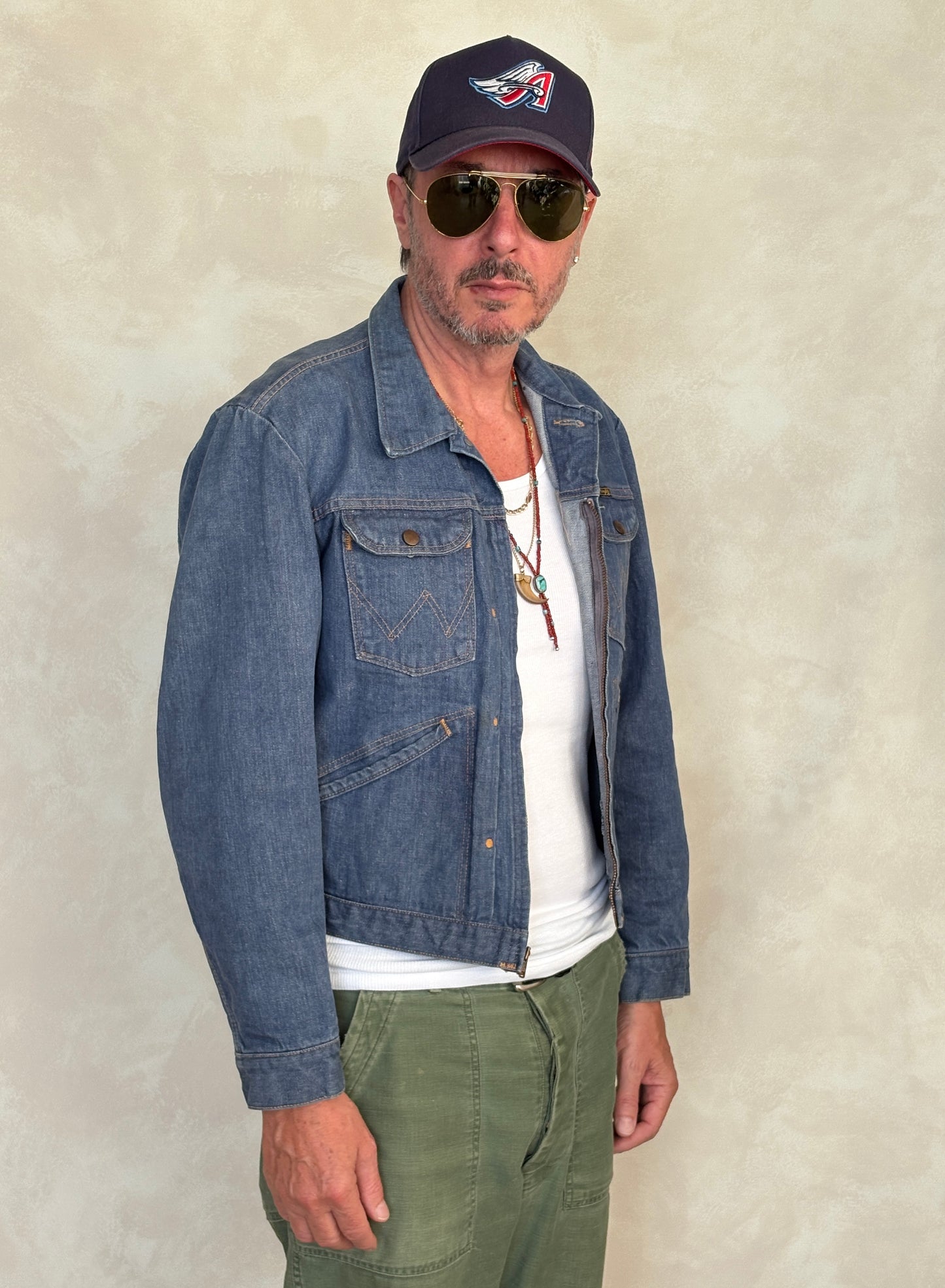Size 44US / 54EU. Authentic Wrangler jacket – Made in the USA - USA Vintage Bcn