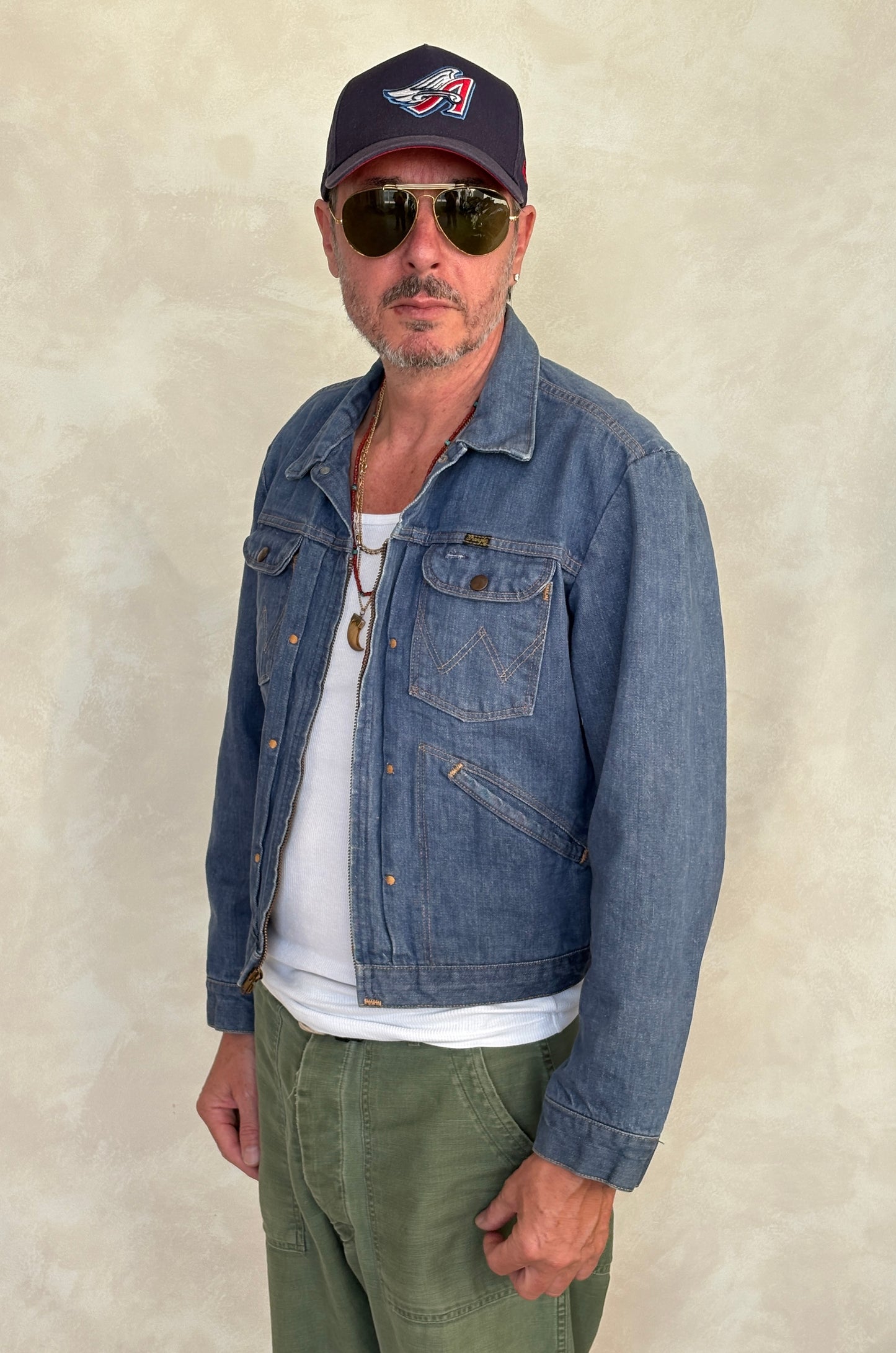 Size 44US / 54EU. Authentic Wrangler jacket – Made in the USA - USA Vintage Bcn