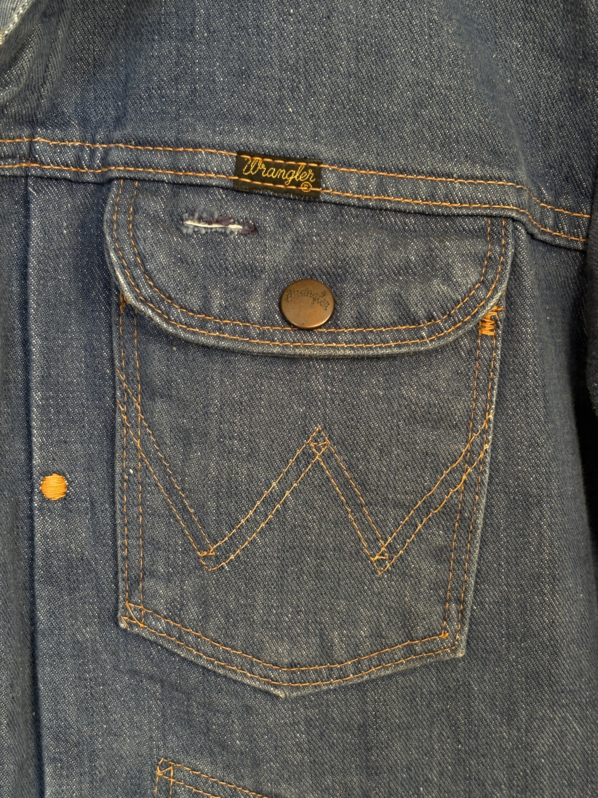 Size 44US / 54EU. Authentic Wrangler jacket – Made in the USA - USA Vintage Bcn