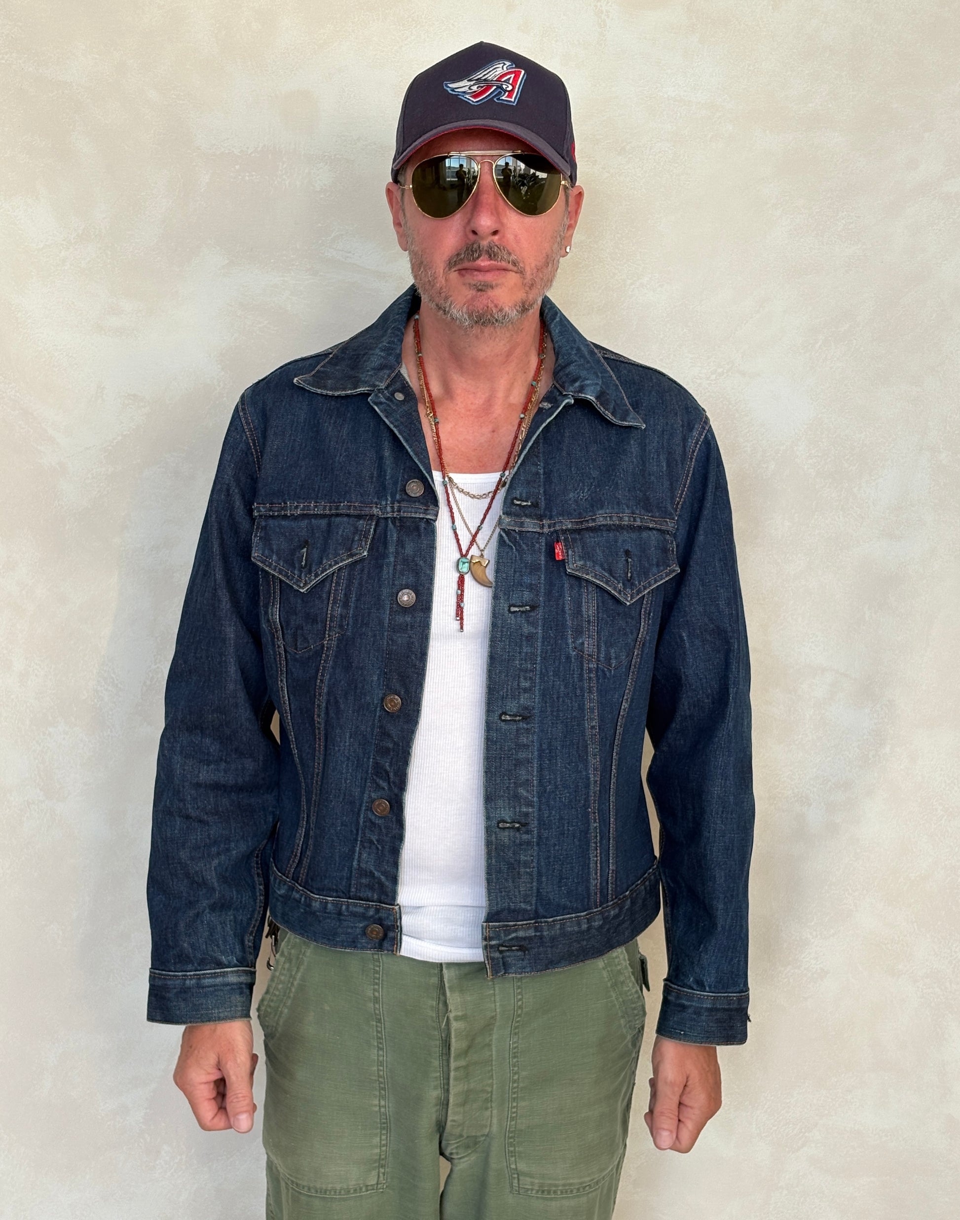 Size 42US / 42EU. Vintage Early 70s 2 pocket Levi’s Denim Jacket 70505 – Single Stitch, Made in USA - USA Vintage Bcn
