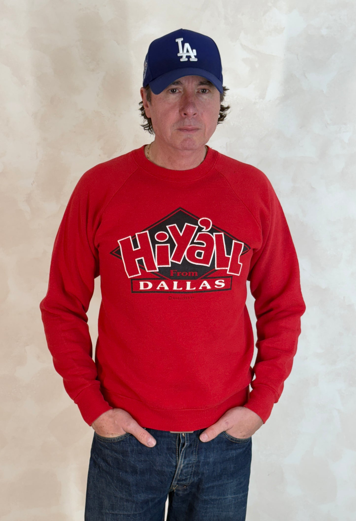 Size M Crew Sweat Hiyall Dallas - USA Vintage Bcn