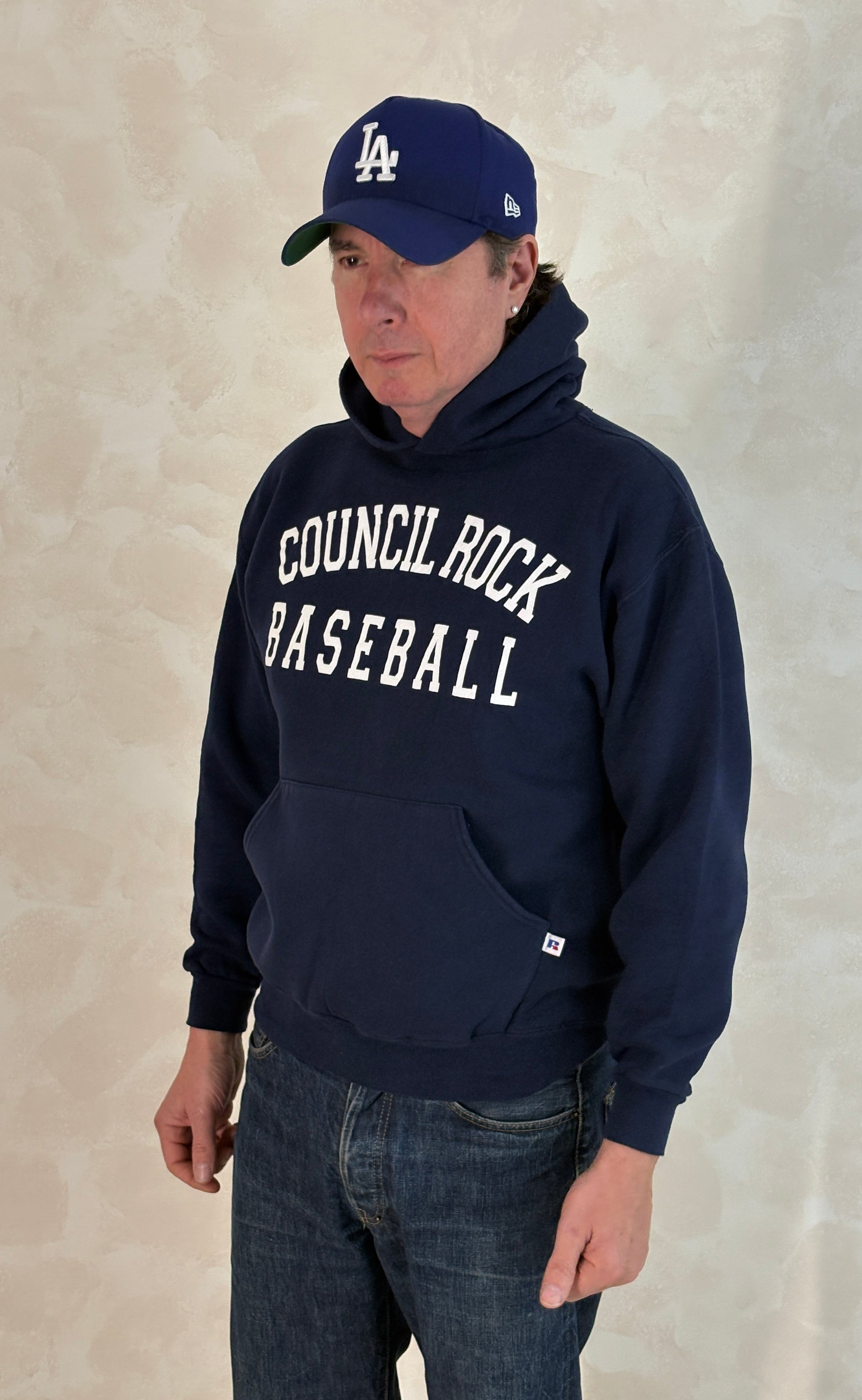 Size M Hooded Sweat Made By Russell - USA Vintage Bcn