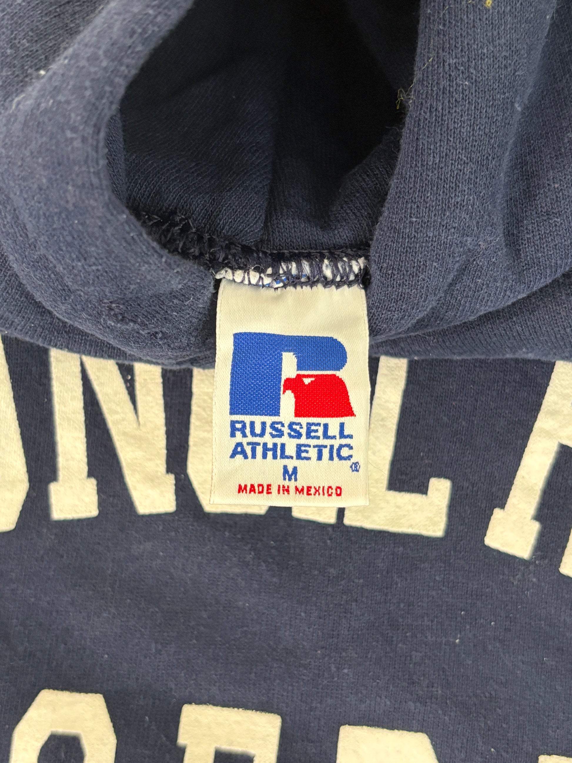Size M Hooded Sweat Made By Russell - USA Vintage Bcn