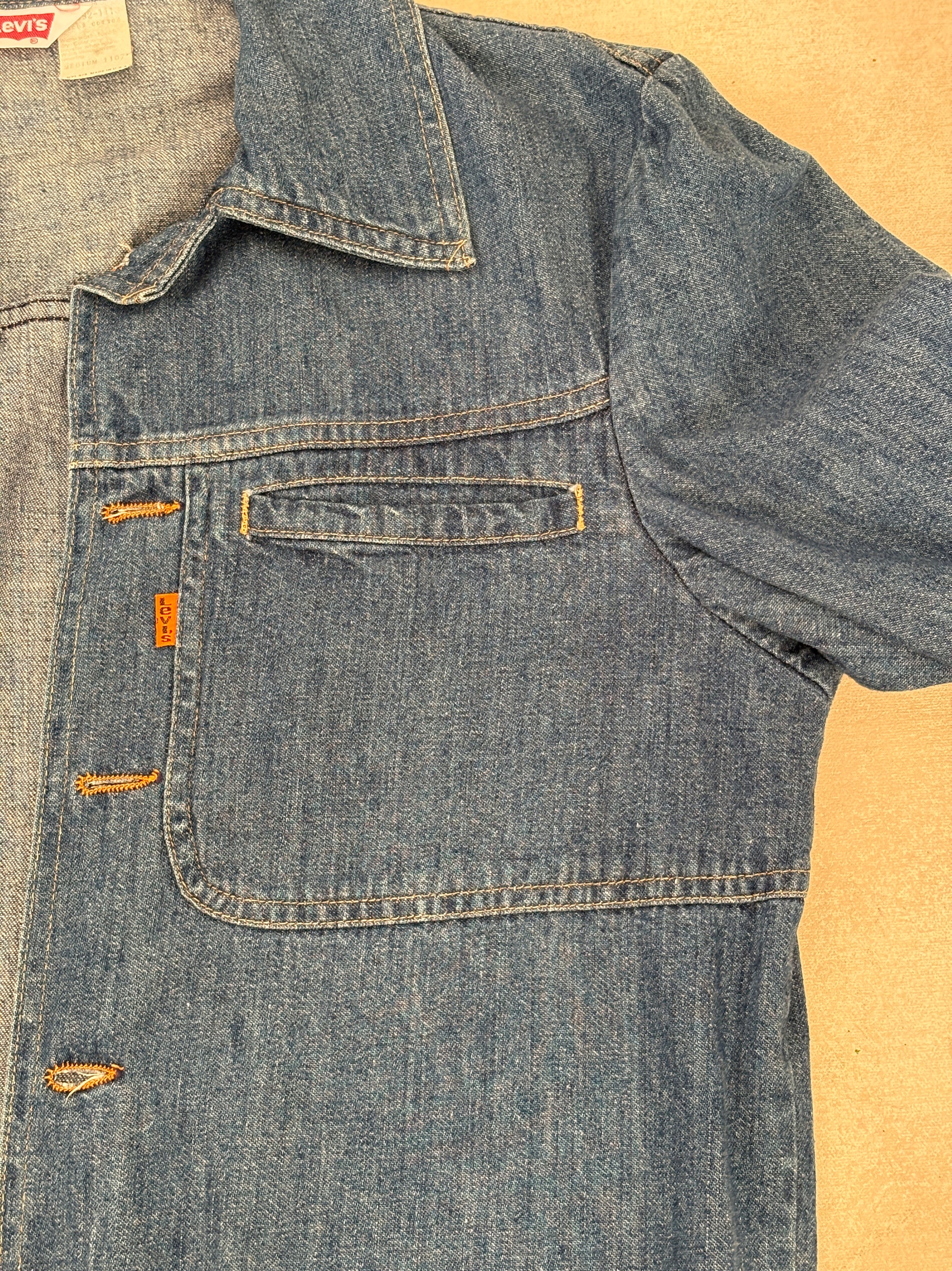 Size Med. Levis Vintage 70s light denim Jacket – Made in USA - USA Vintage Bcn