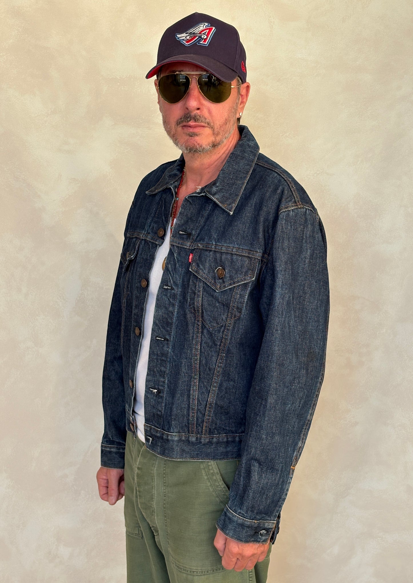 Size 46US / 56EU. Vintage Early 70s 2 pocket Levi’s Denim Jacket 70505 – Single Stitch, Made in USA - USA Vintage Bcn