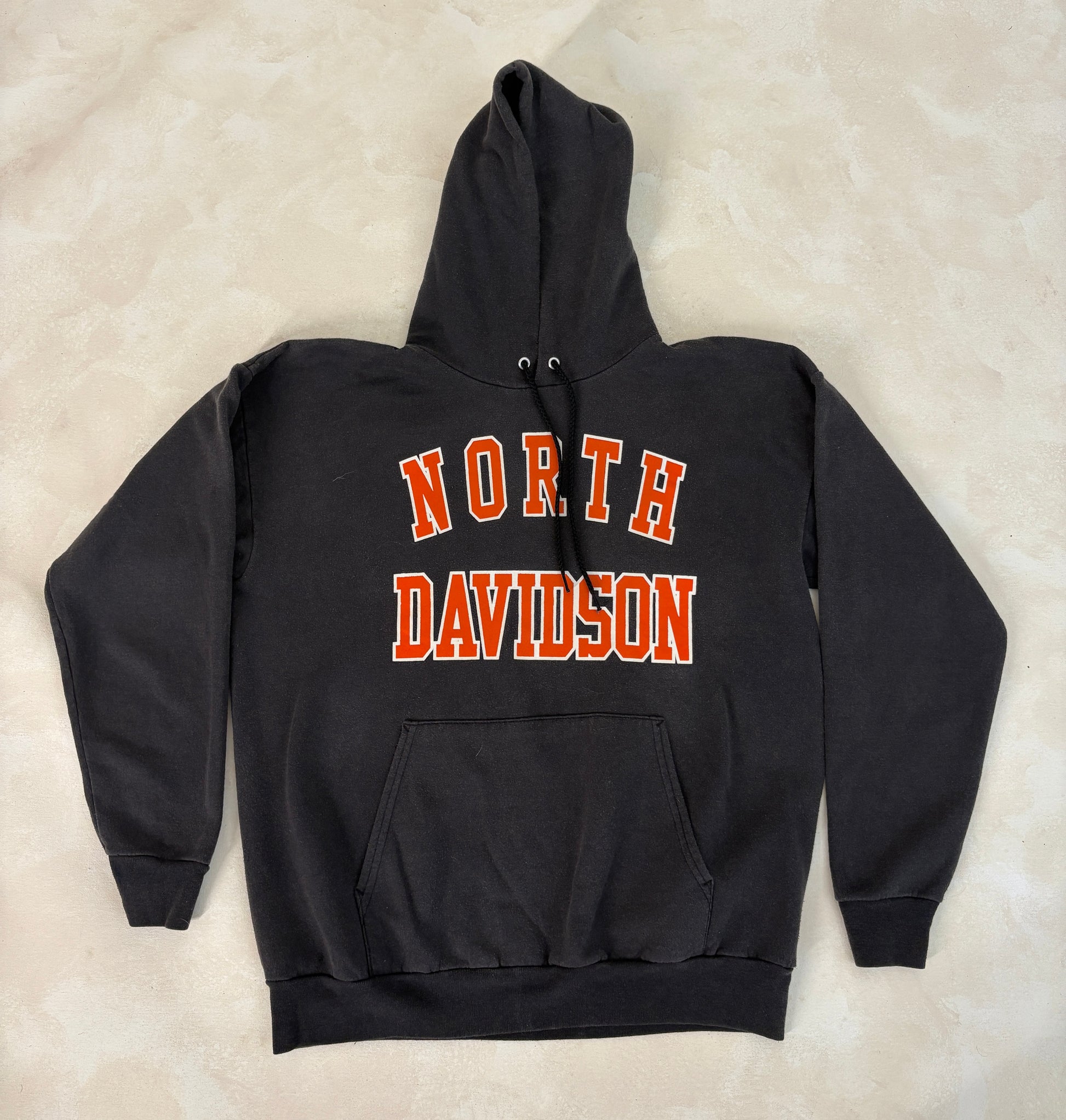 Size L Hooded North Davidson By Hanes - USA Vintage Bcn