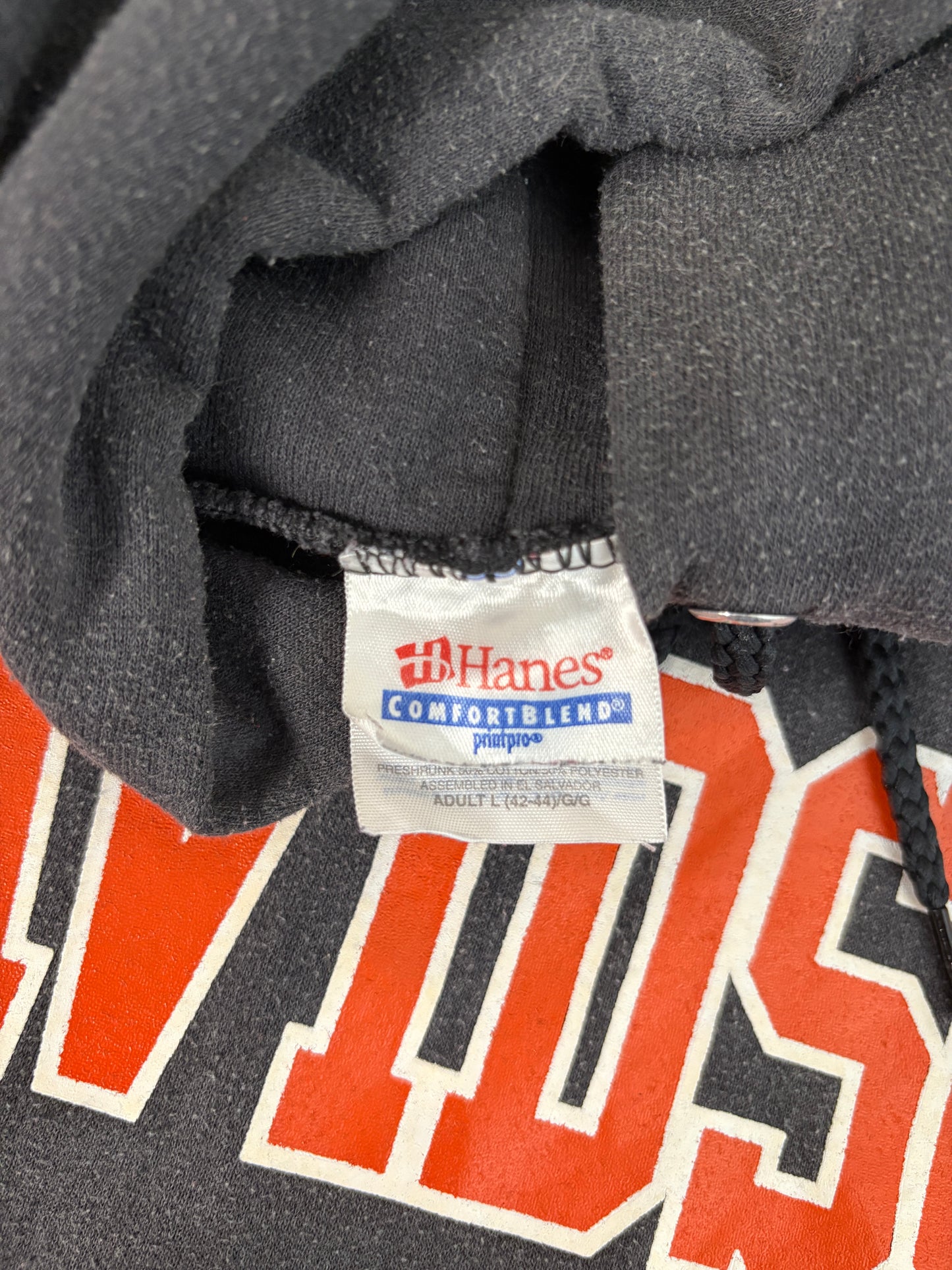 Size L Hooded North Davidson By Hanes - USA Vintage Bcn