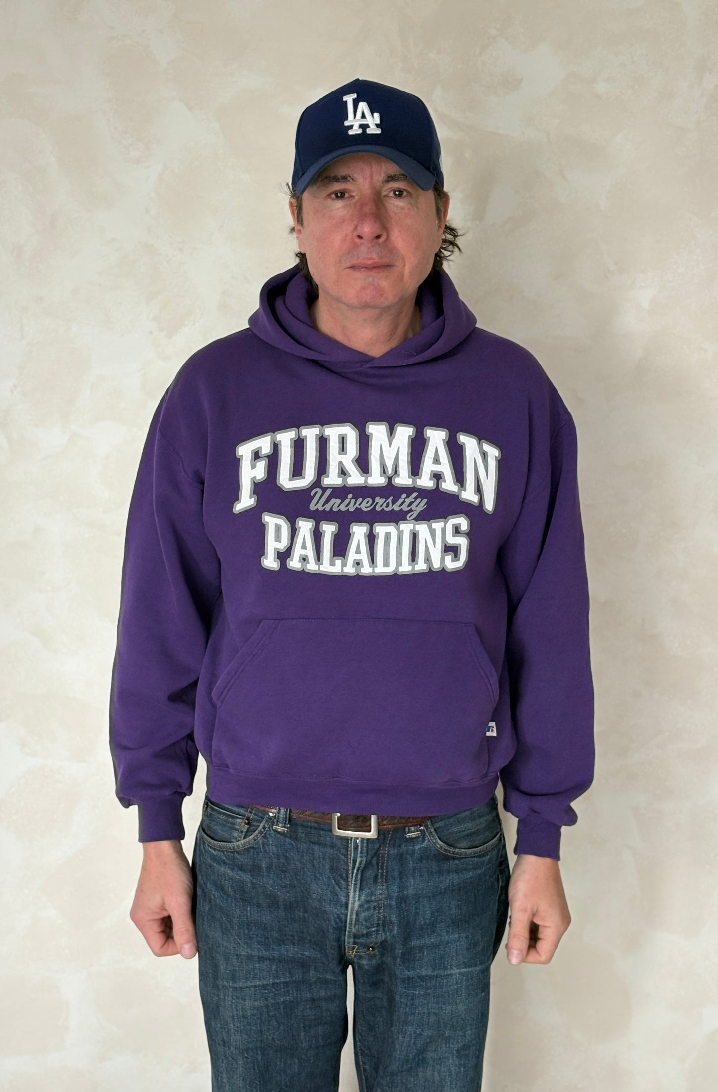 Size M Hooded Furman University Paladins By Russell - USA Vintage Bcn