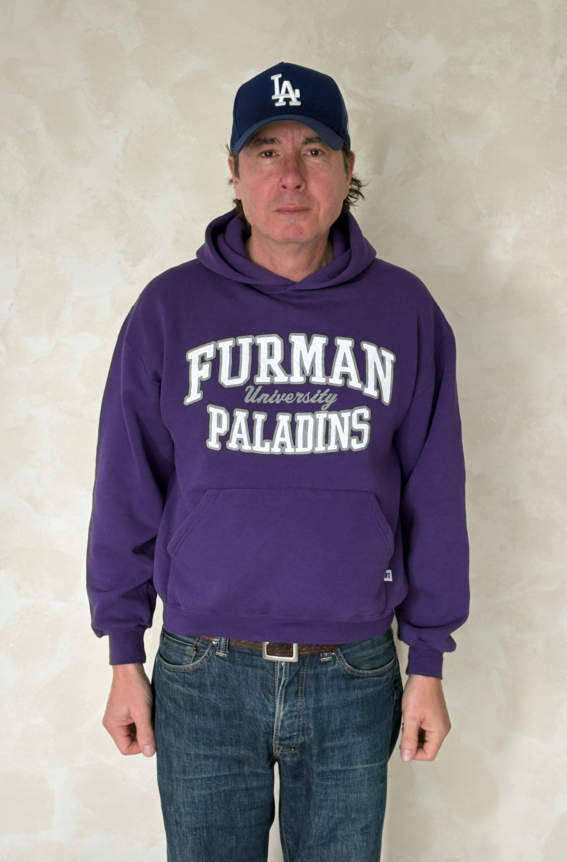 Size M Hooded Furman University Paladins By Russell - USA Vintage Bcn