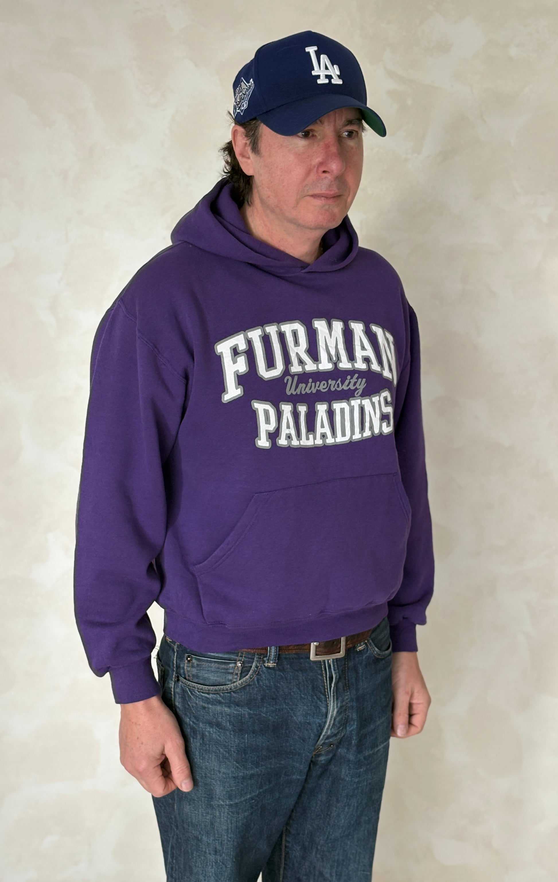 Size M Hooded Furman University Paladins By Russell - USA Vintage Bcn