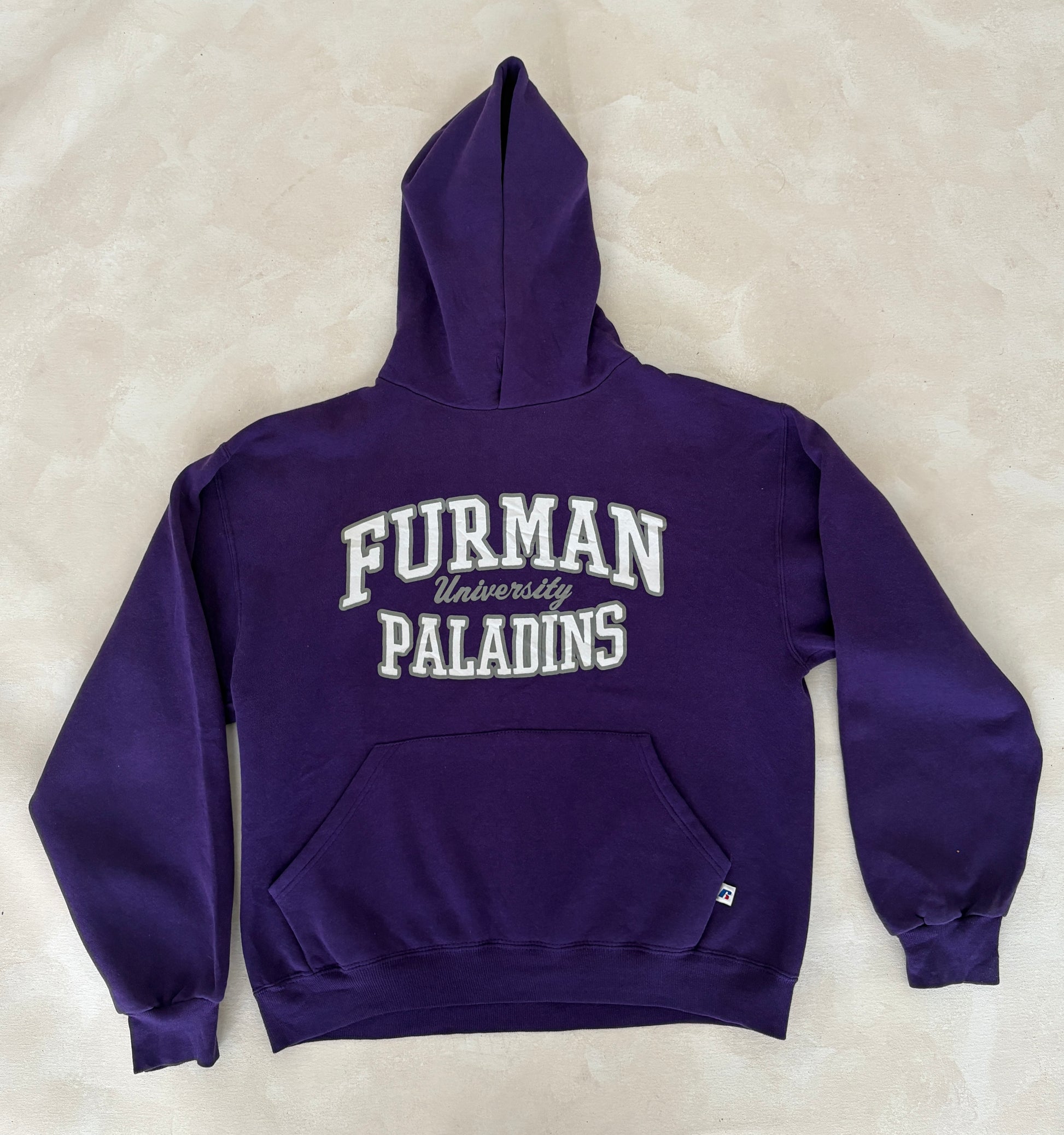 Size M Hooded Furman University Paladins By Russell - USA Vintage Bcn