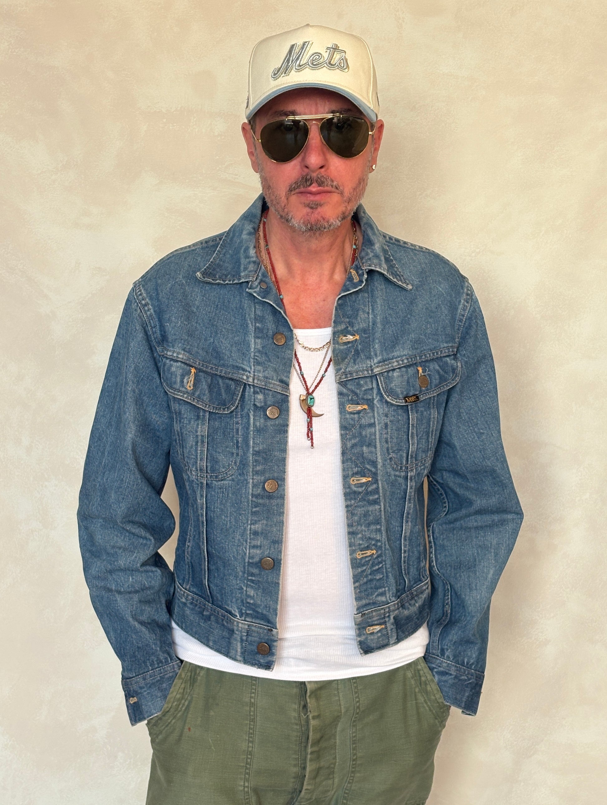 Size 40US / 50EU Vintage 80s Lee Union Made Denim Shirt – 2 Pockets – Made in USA - USA Vintage Bcn