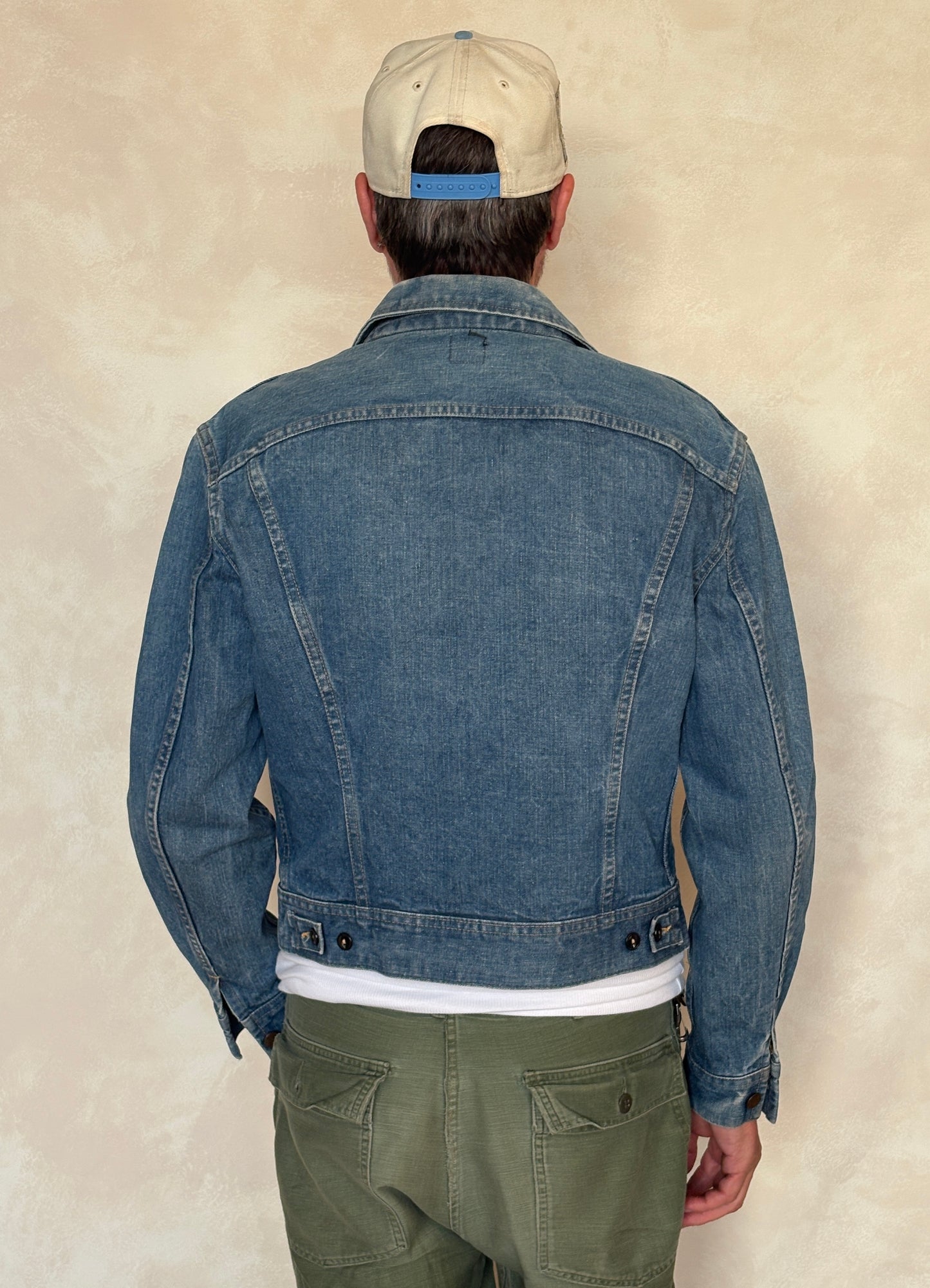 Size 40US / 50EU Vintage 80s Lee Union Made Denim Shirt – 2 Pockets – Made in USA - USA Vintage Bcn