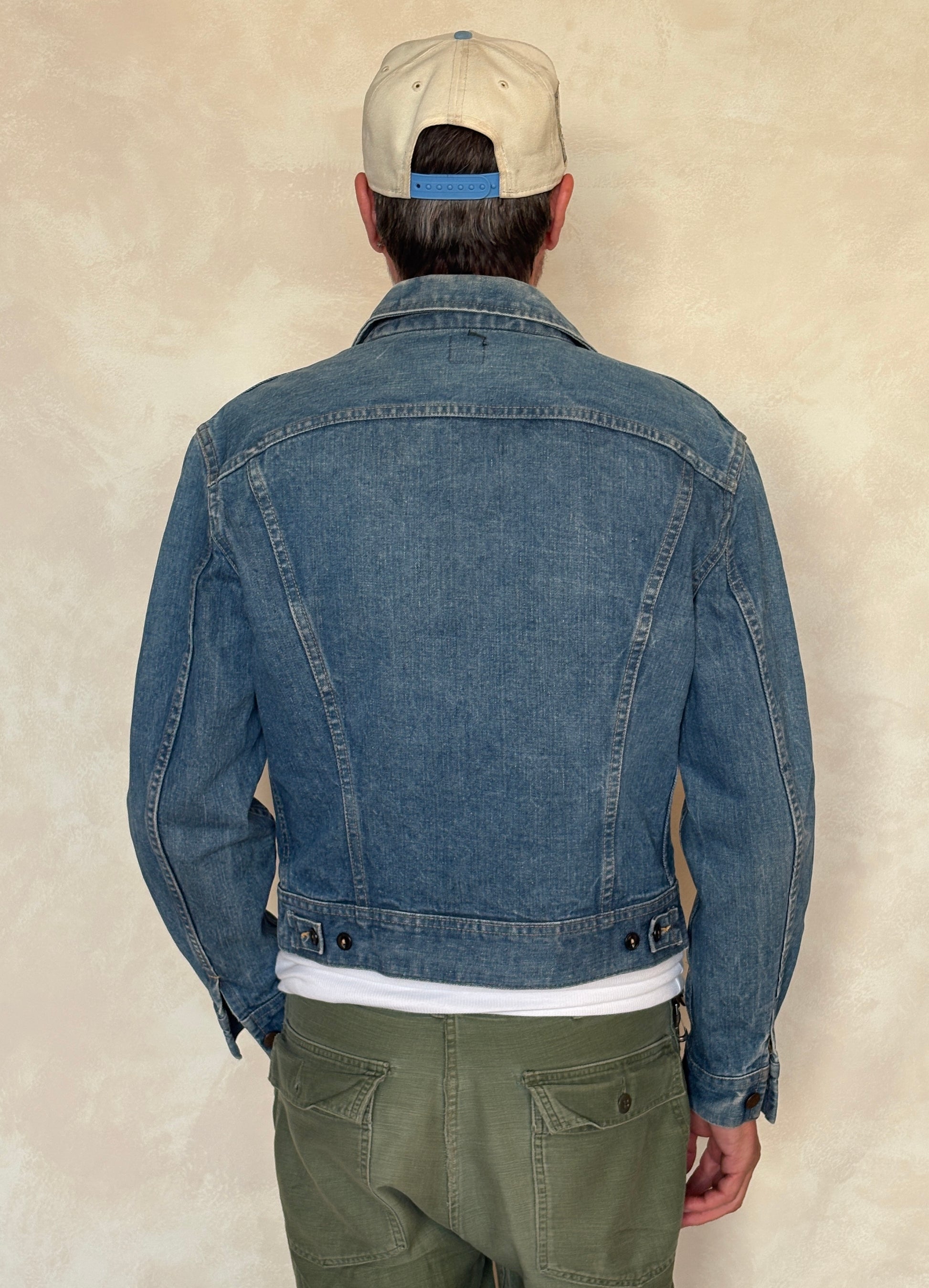 Size 40US / 50EU Vintage 80s Lee Union Made Denim Shirt – 2 Pockets – Made in USA - USA Vintage Bcn