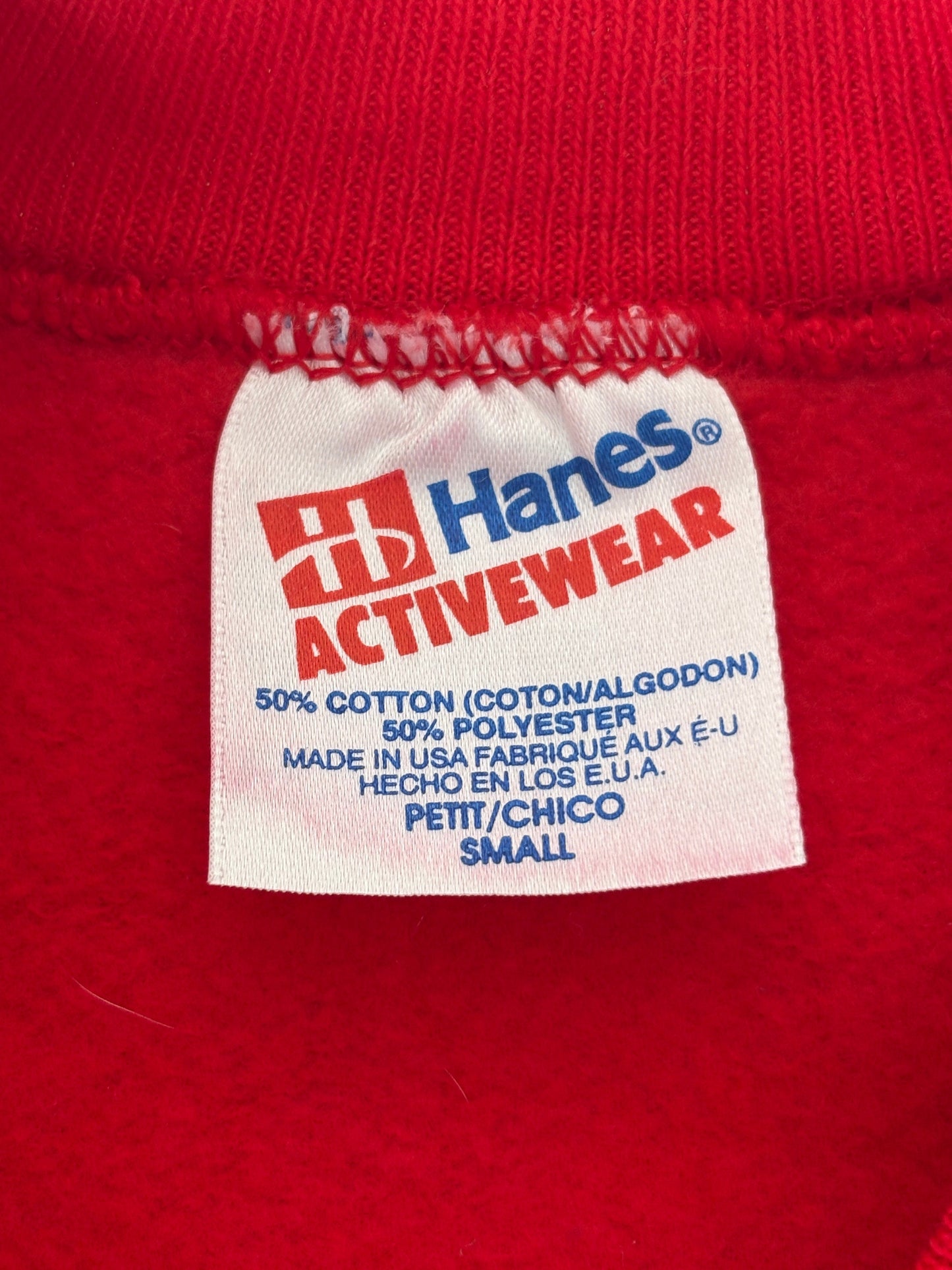 Size S Crew Sweat East Fayette 1980 Made in USA - USA Vintage Bcn