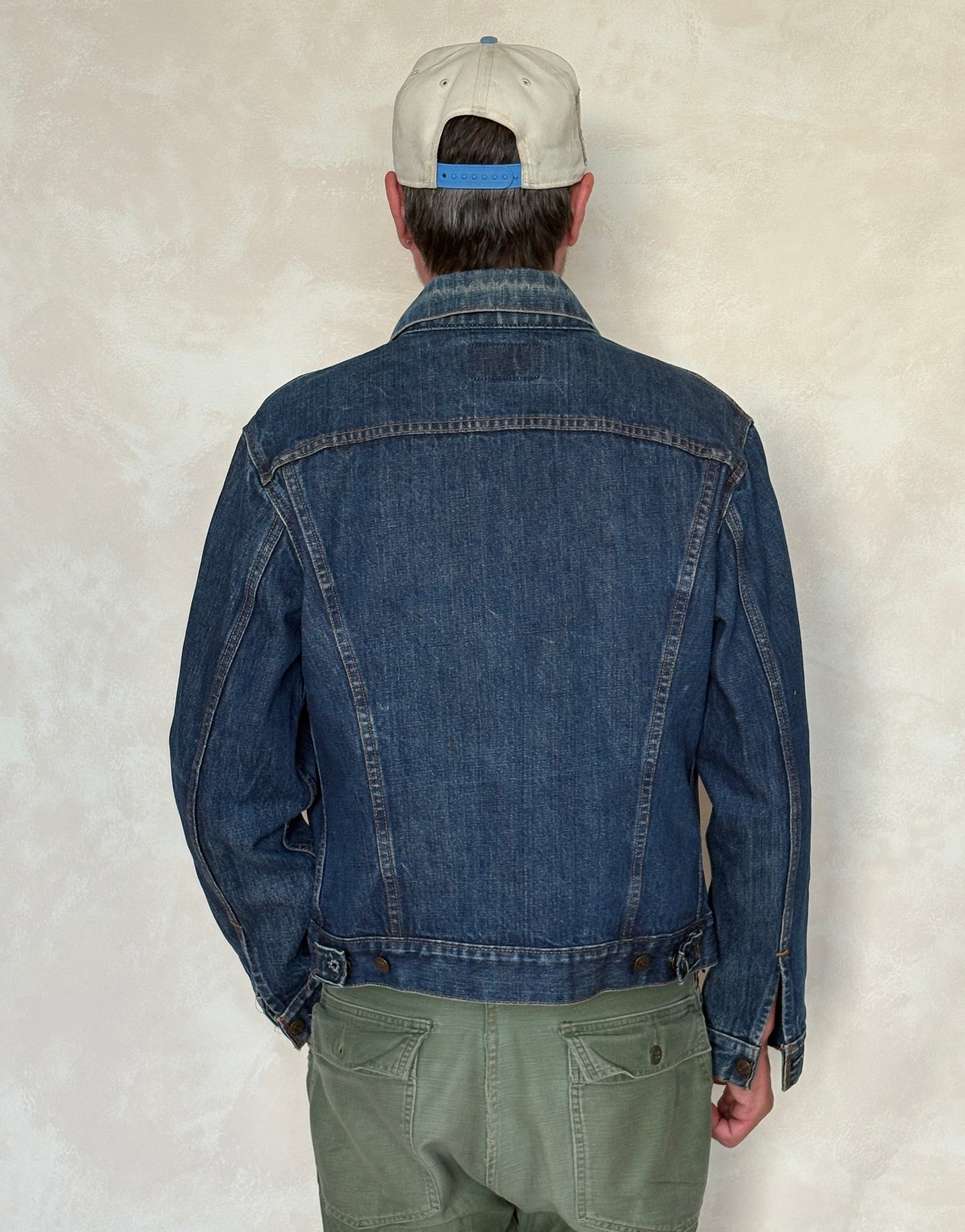 Size 42US / 52EU. Vintage 70s 2 pocket Levi’s Denim Jacket 70505 – Double Stitch, Made in USA - USA Vintage Bcn