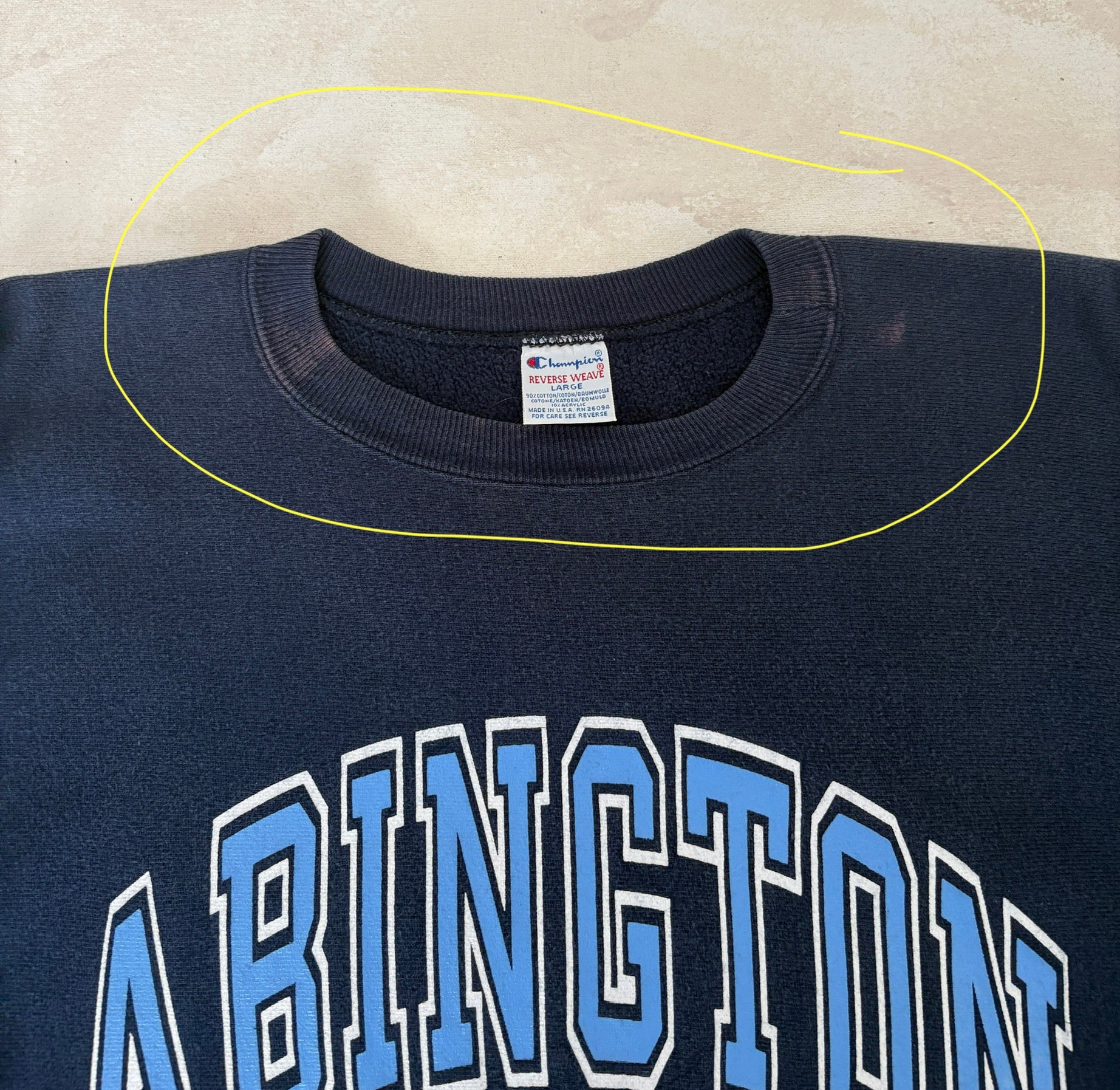 Size L Reverse Weave Made By Champion - USA Vintage Bcn