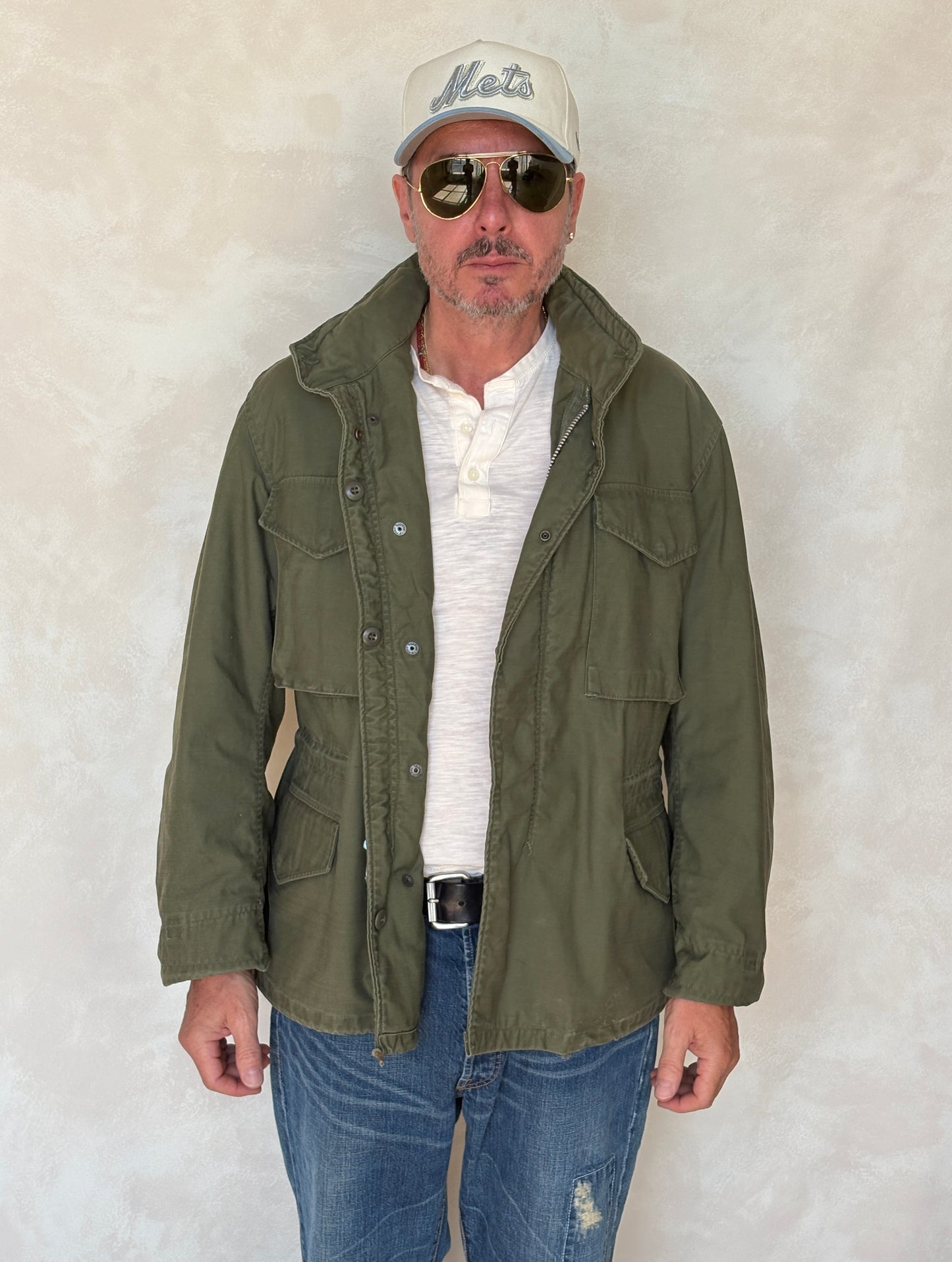 Small Reg. Rare Authentic 1965 first model US M-65 field jacket Military - USA Vintage Bcn