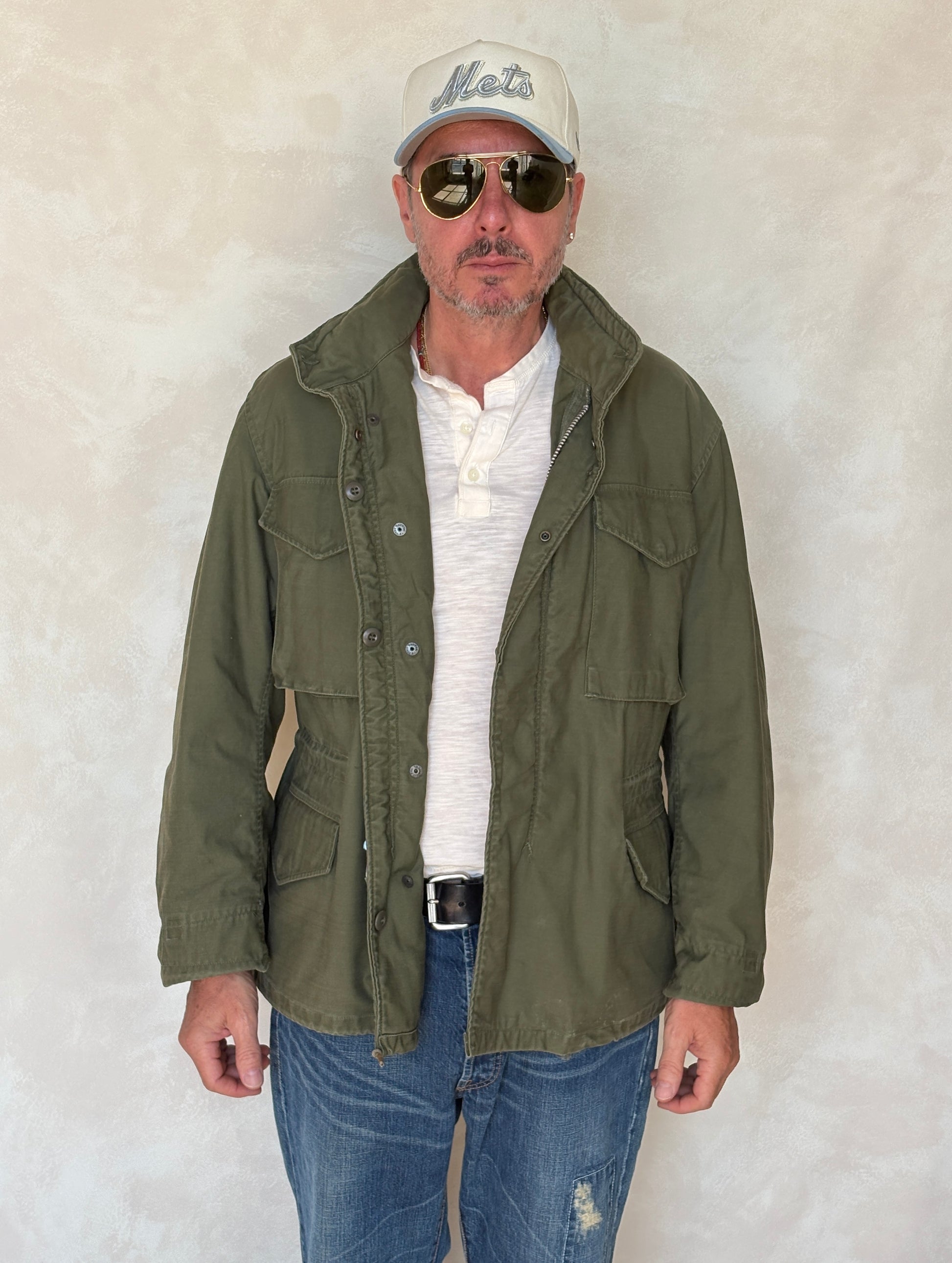 Small Reg. Rare Authentic 1965 first model US M-65 field jacket Military - USA Vintage Bcn