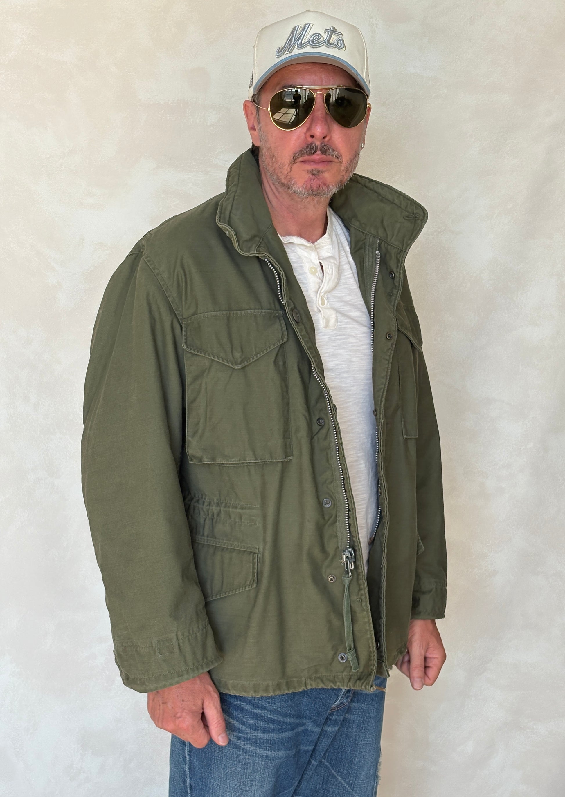 Small Reg. Rare Authentic 1965 first model US M-65 field jacket Military - USA Vintage Bcn