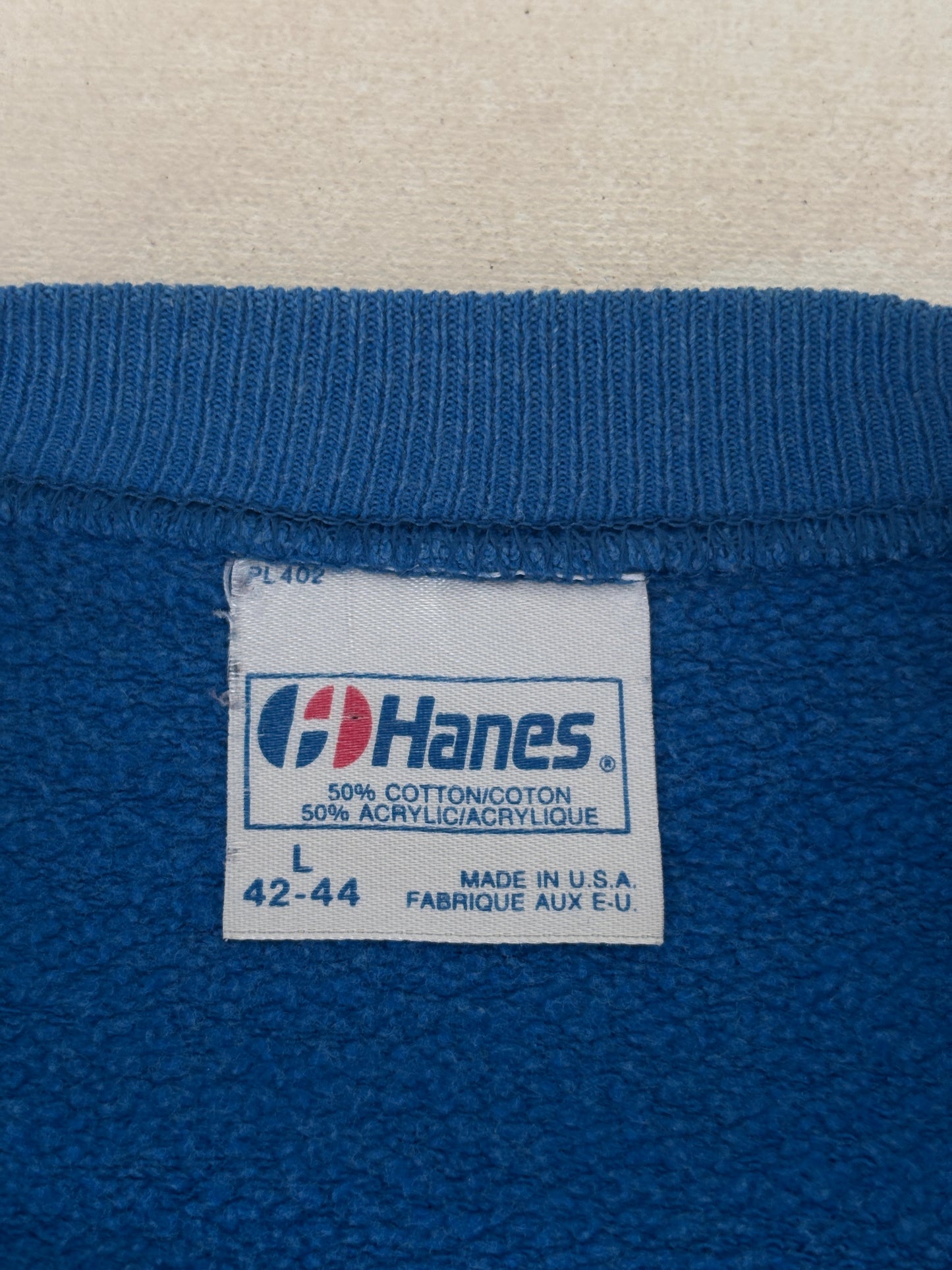 Size L Crew sweat Made In USA By Hanes-AJ357 Studio