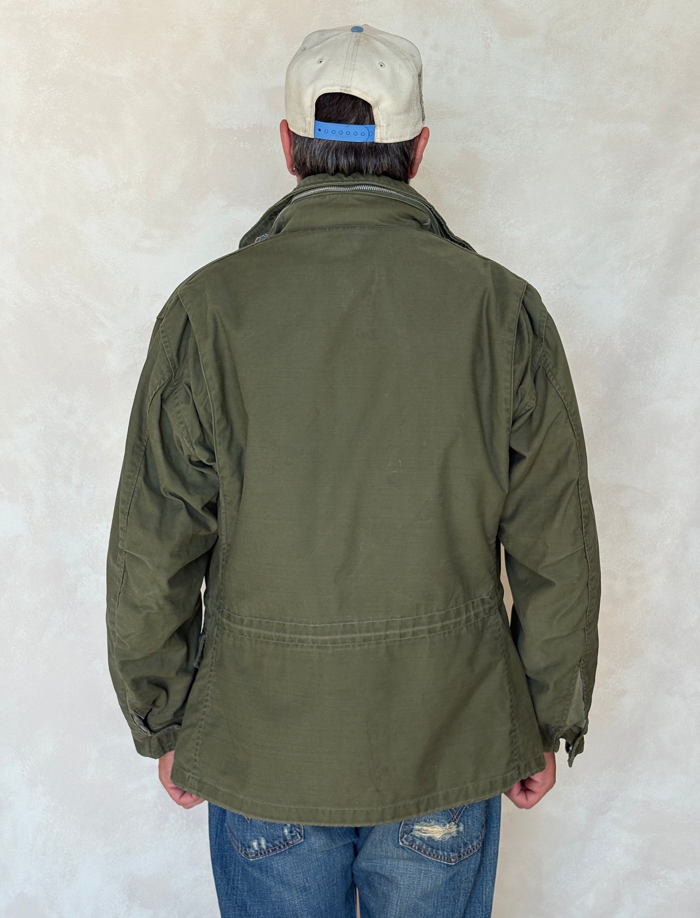 Small Reg. Rare Authentic 1965 first model US M-65 field jacket Military - USA Vintage Bcn