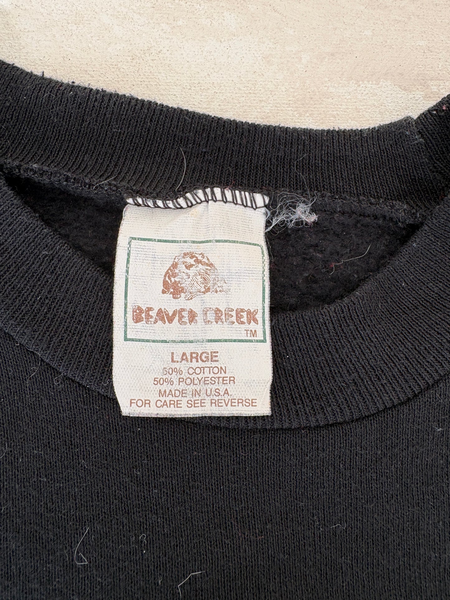 Size L Crew Sweat Made in USA By Beaver Creek 1980-AJ357 Studio