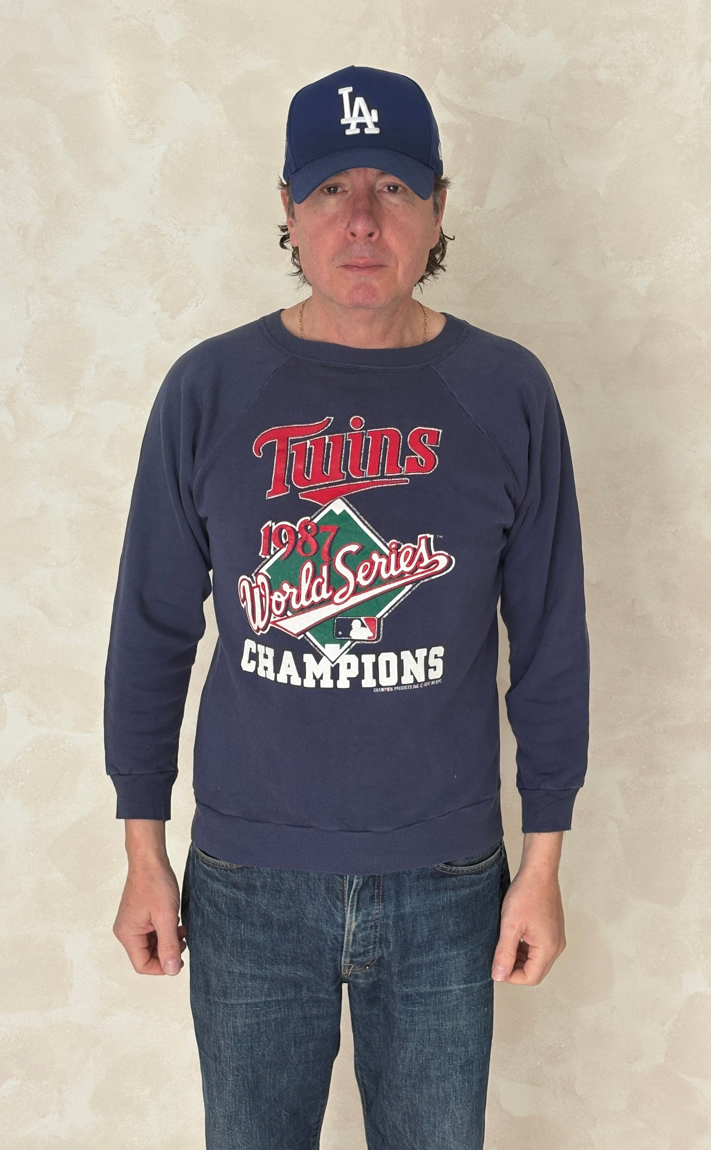 Size M Crew Sweat Twins Champions Made In USA By Champion 1987 - USA Vintage Bcn