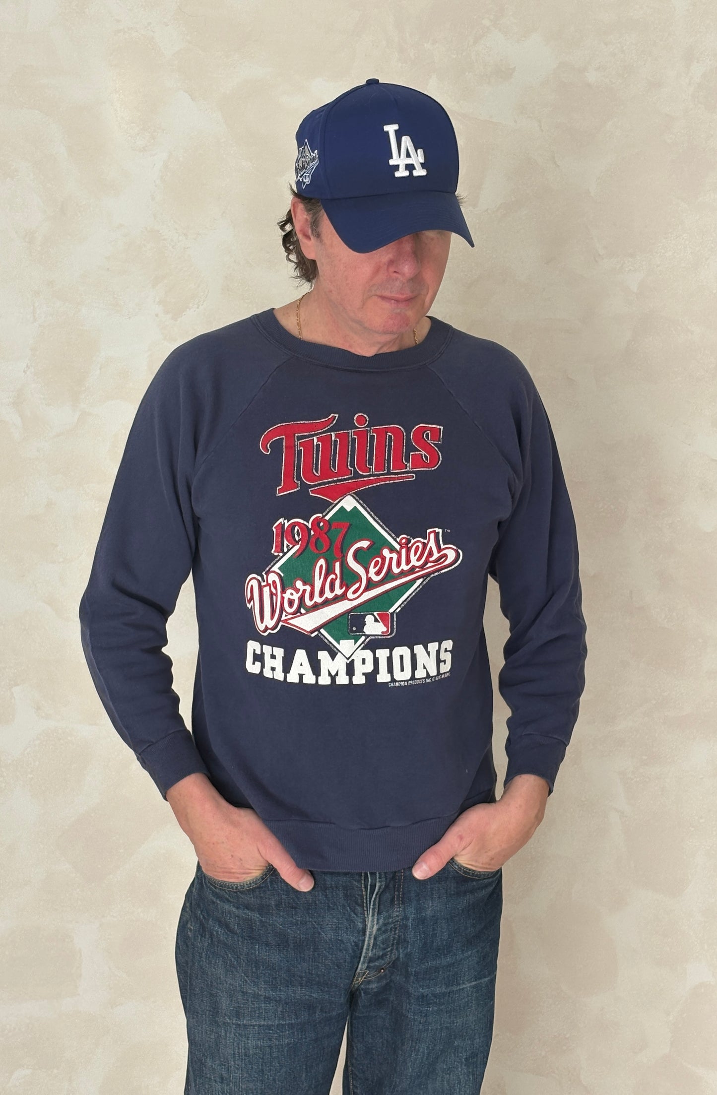 twins champions sweatshirt, 1987 baseball sweatshirt, vintage champion crewneck, usa made sweatshirt, retro