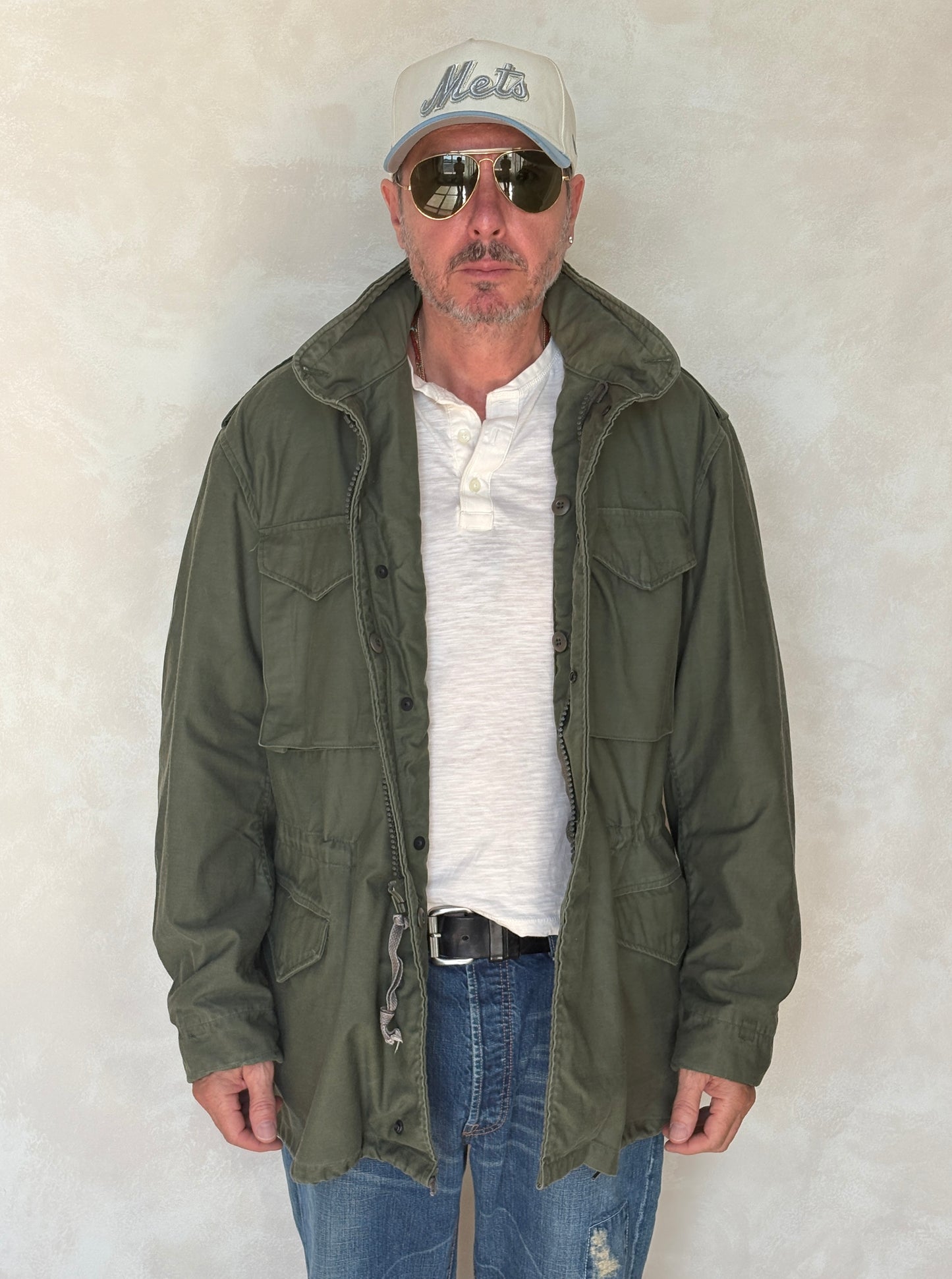 Large Long . Authentic USMC 1987 US M-65 field jacket Military - USA Vintage Bcn