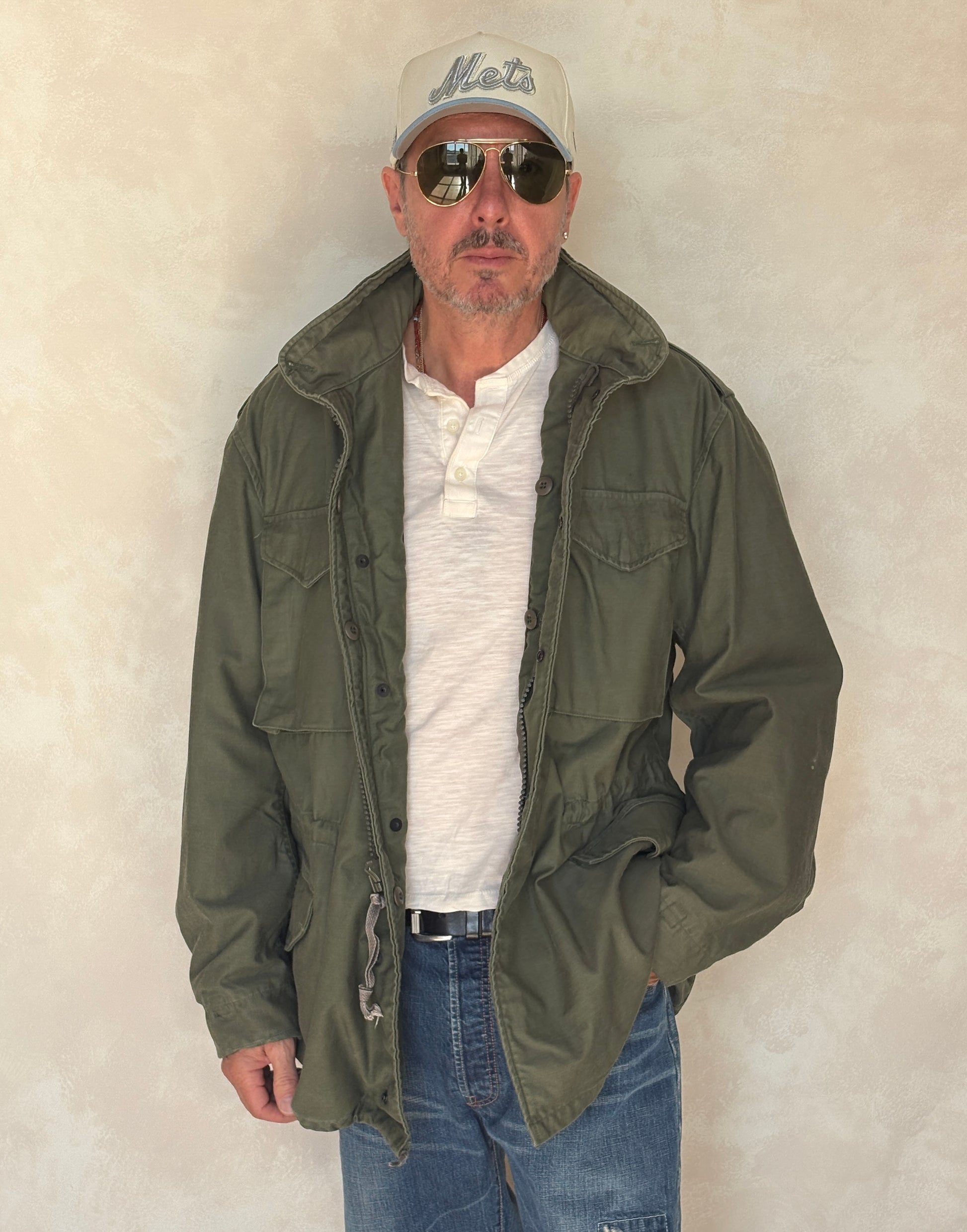 Large Long . Authentic USMC 1987 US M-65 field jacket Military - USA Vintage Bcn