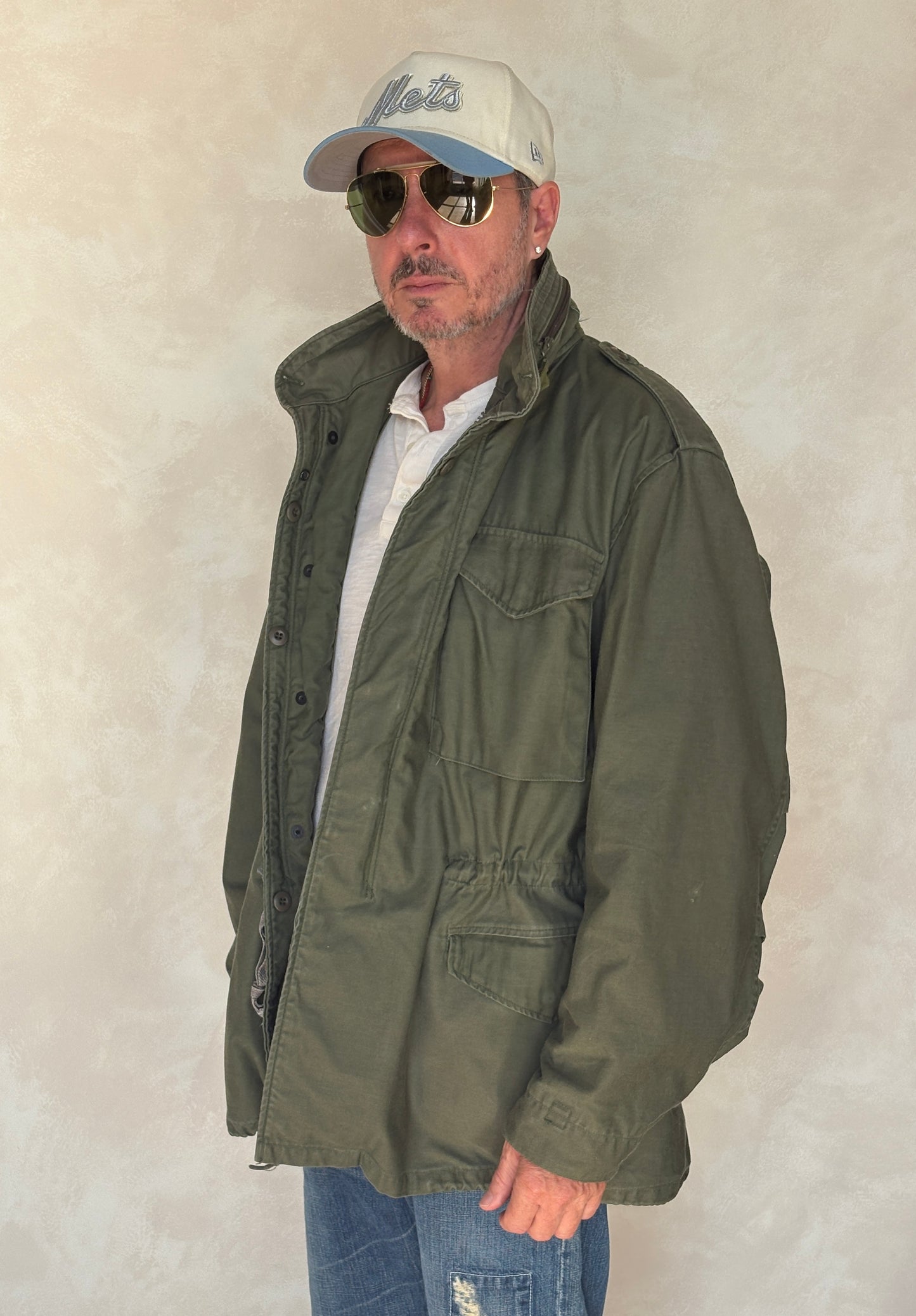 Large Long . Authentic USMC 1987 US M-65 field jacket Military - USA Vintage Bcn