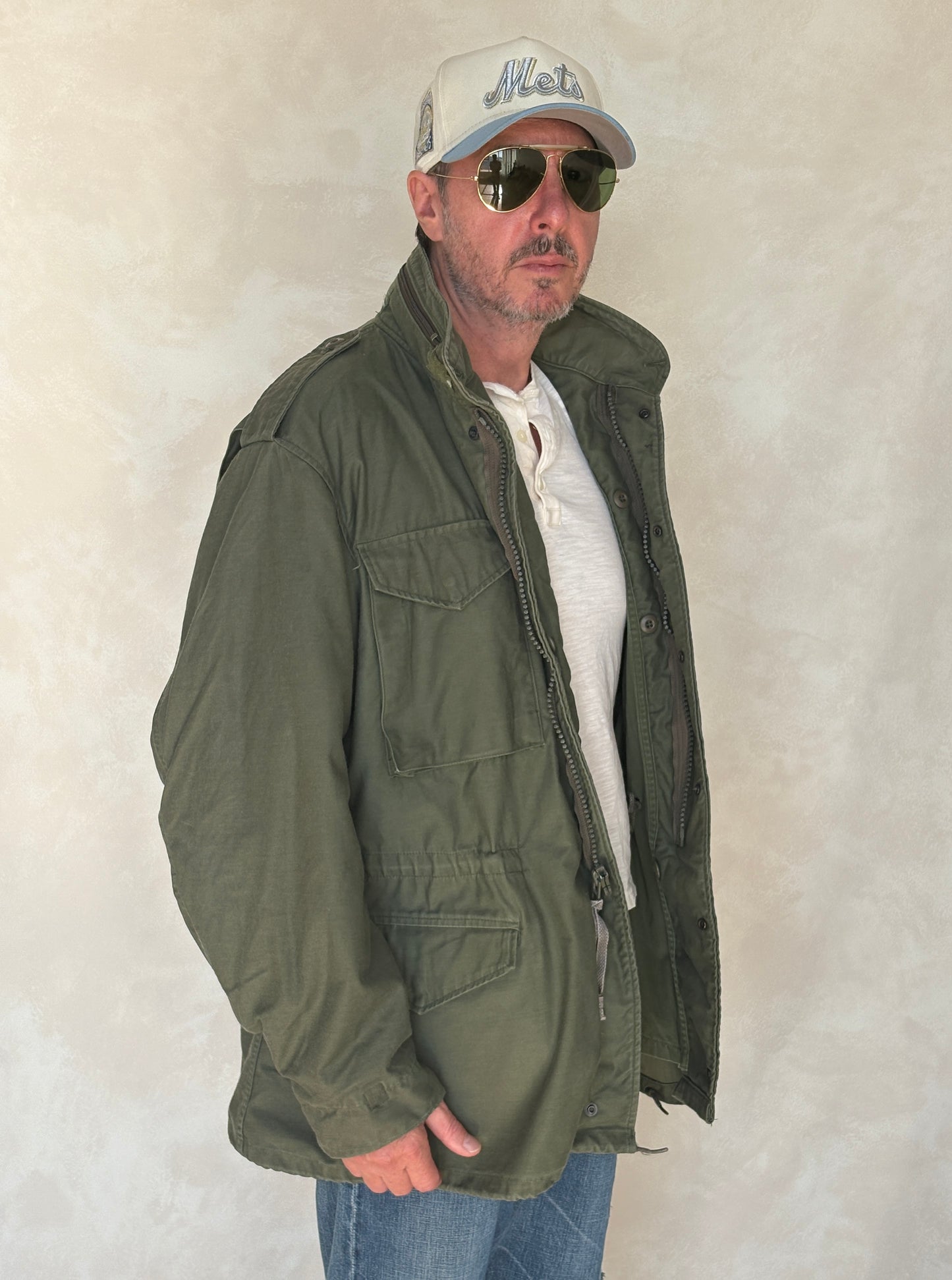Large Long . Authentic USMC 1987 US M-65 field jacket Military - USA Vintage Bcn